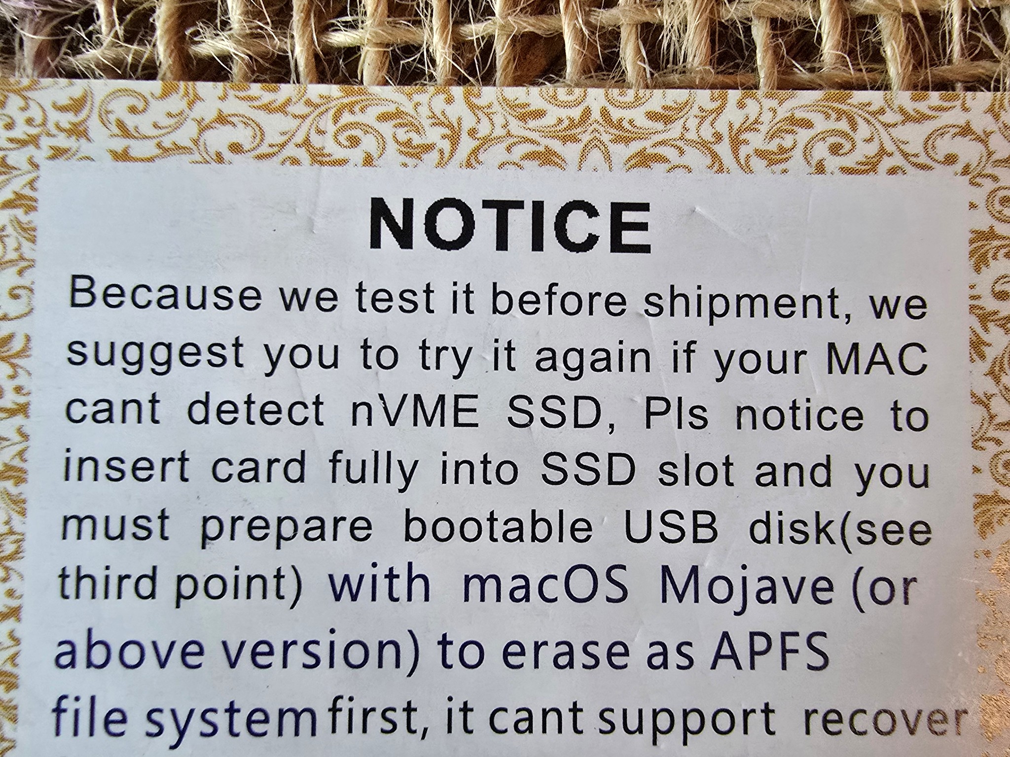 NGFF M.2 nVME SSD Adapter Card Upgrade MacBook Air 2013-2016 and MacBook PRO Late 2013-2015