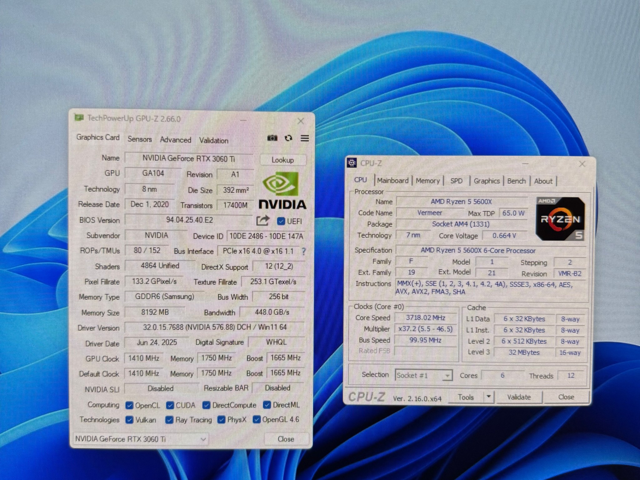 RTX 3060 Ti, Ryzen 5 5600X Gaming PC