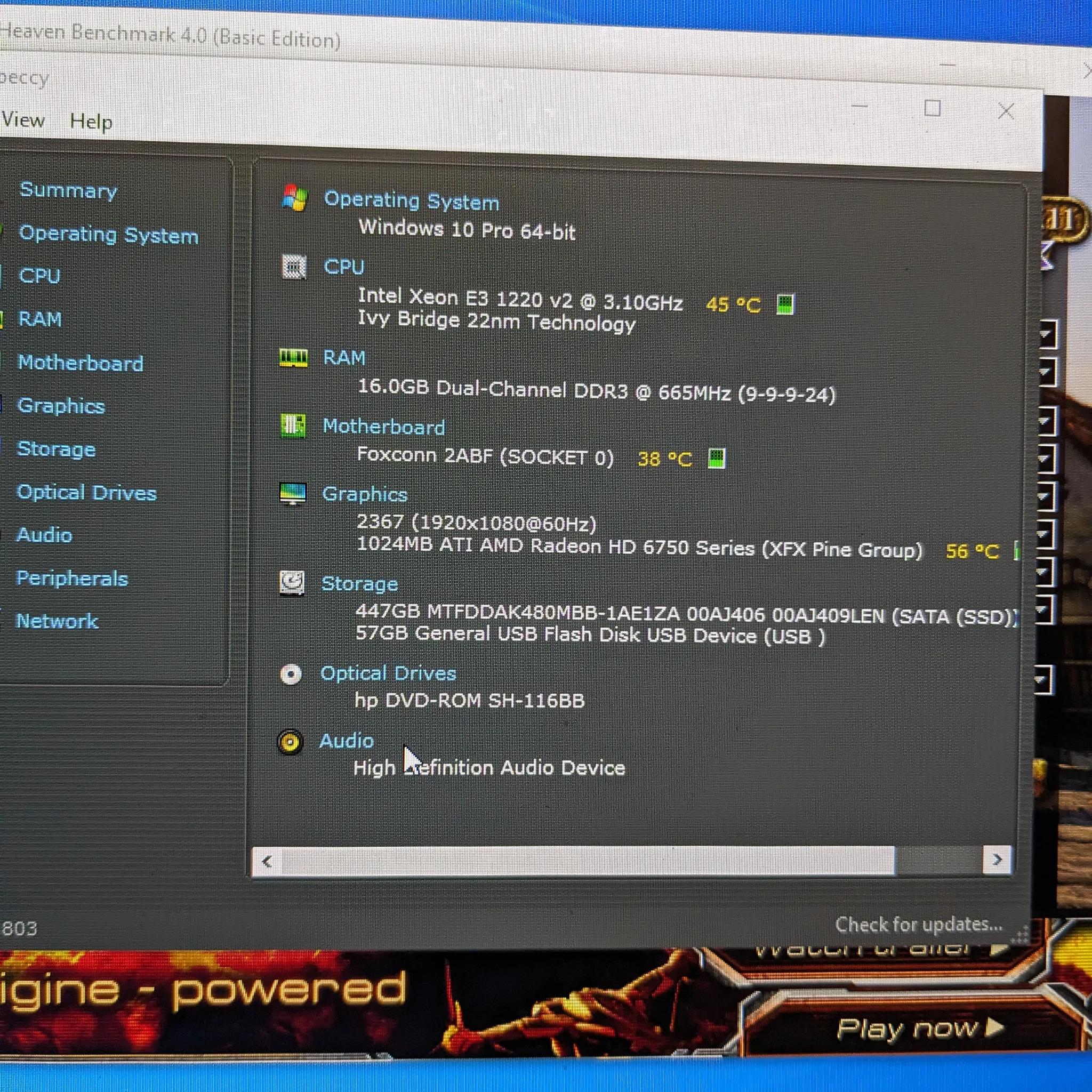 FREE SHIP||"The Upside Down"||1220v2 (same as i5-3450),16GB RAM,HD 6750,480GB SSD, Wifi
