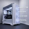 ARCTIC AIR | RTX 5070 12GB | Ryzen 7 7700 | 16GB DDR5 6000 | 1TB NVMe |  White & Black Gaming PC