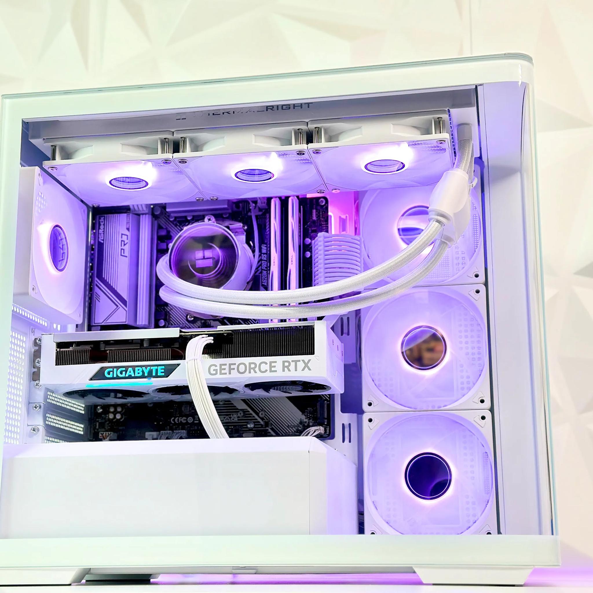 🧊🥶🧔‍♂️Iceman❄️Liquid Cooled Gaming PC❄️Nvidia RTX 4070 Super 12GB❄️AMD Ryzen 5 7500F❄️32GB DDR5