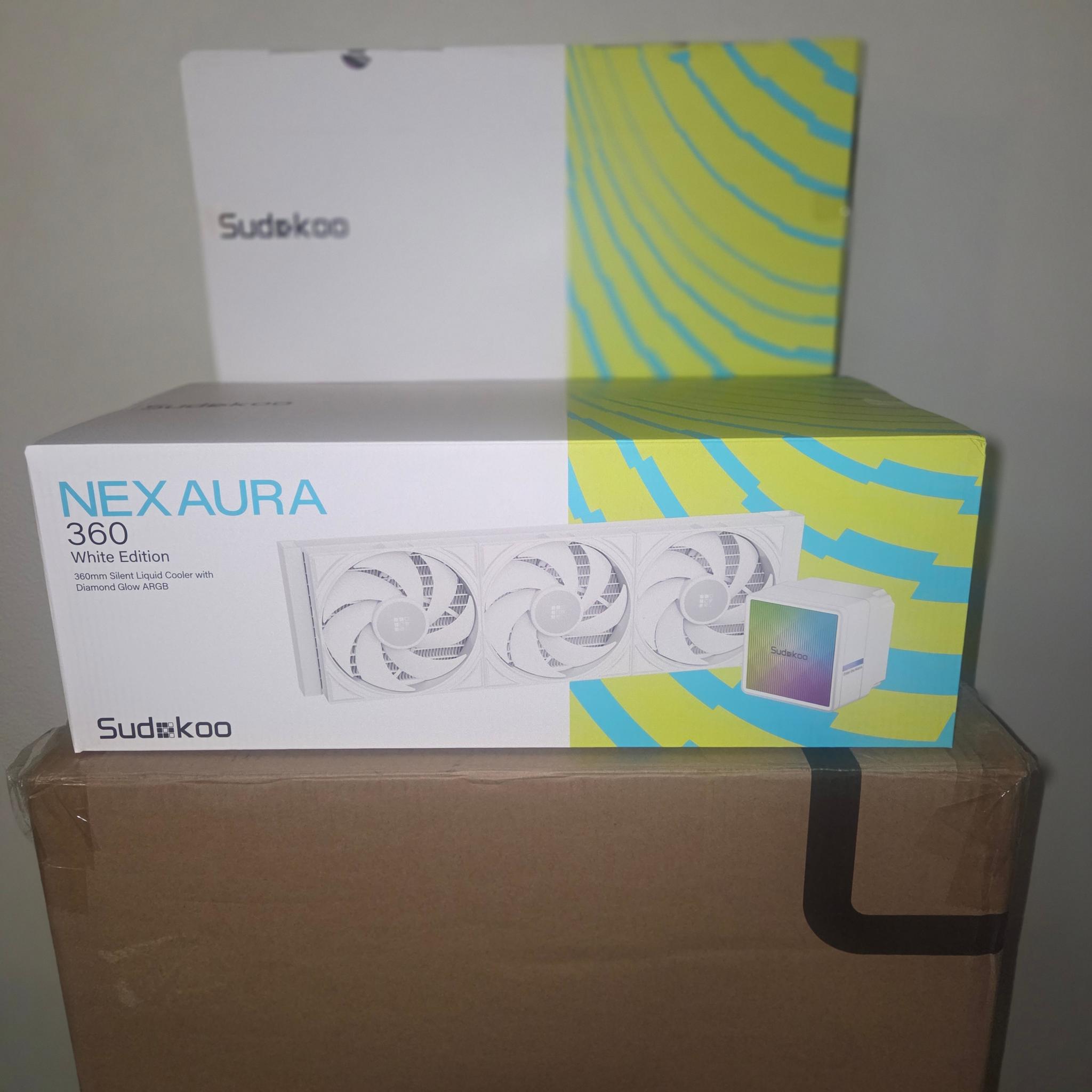 AIO CPU COOLER Sudokoo NEXAURA 360 White Infinity Mirrors Plus Edition--3-year warranty