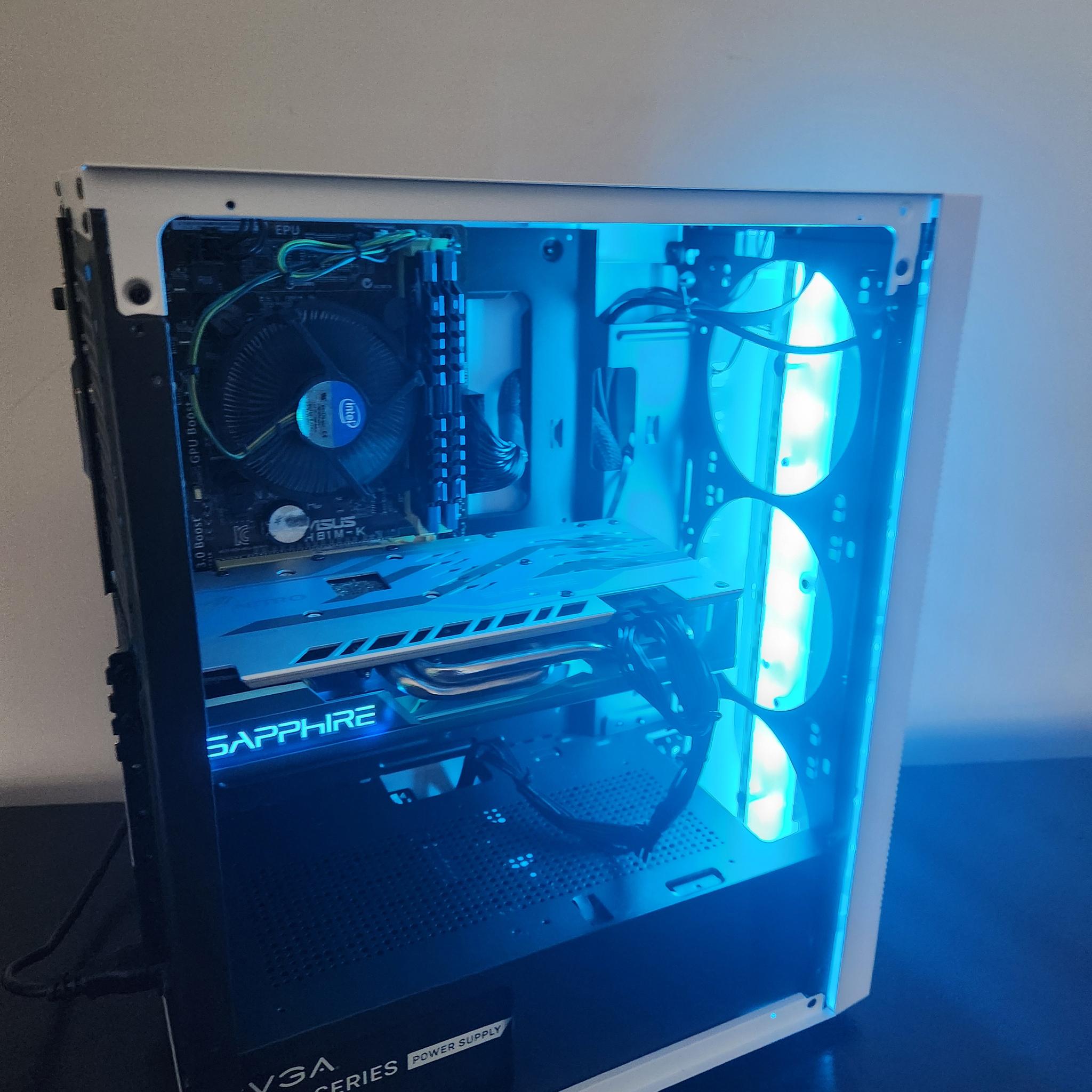 THE BLUE BOMBER ULTRA budget 1080 P gaming pc!
