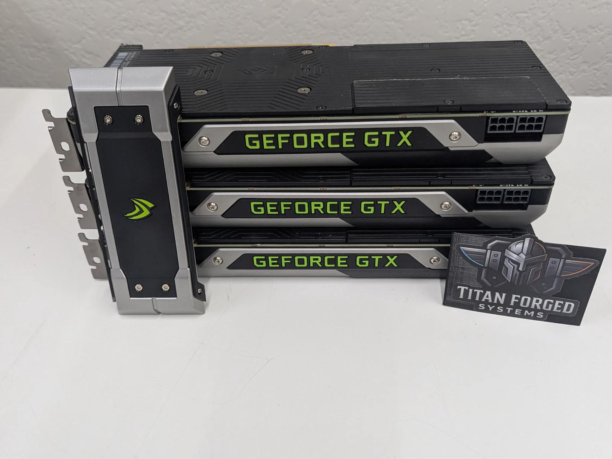 3x Nvidia GeForce GTX 980 3-way SLI Video Card Set W/Bridge