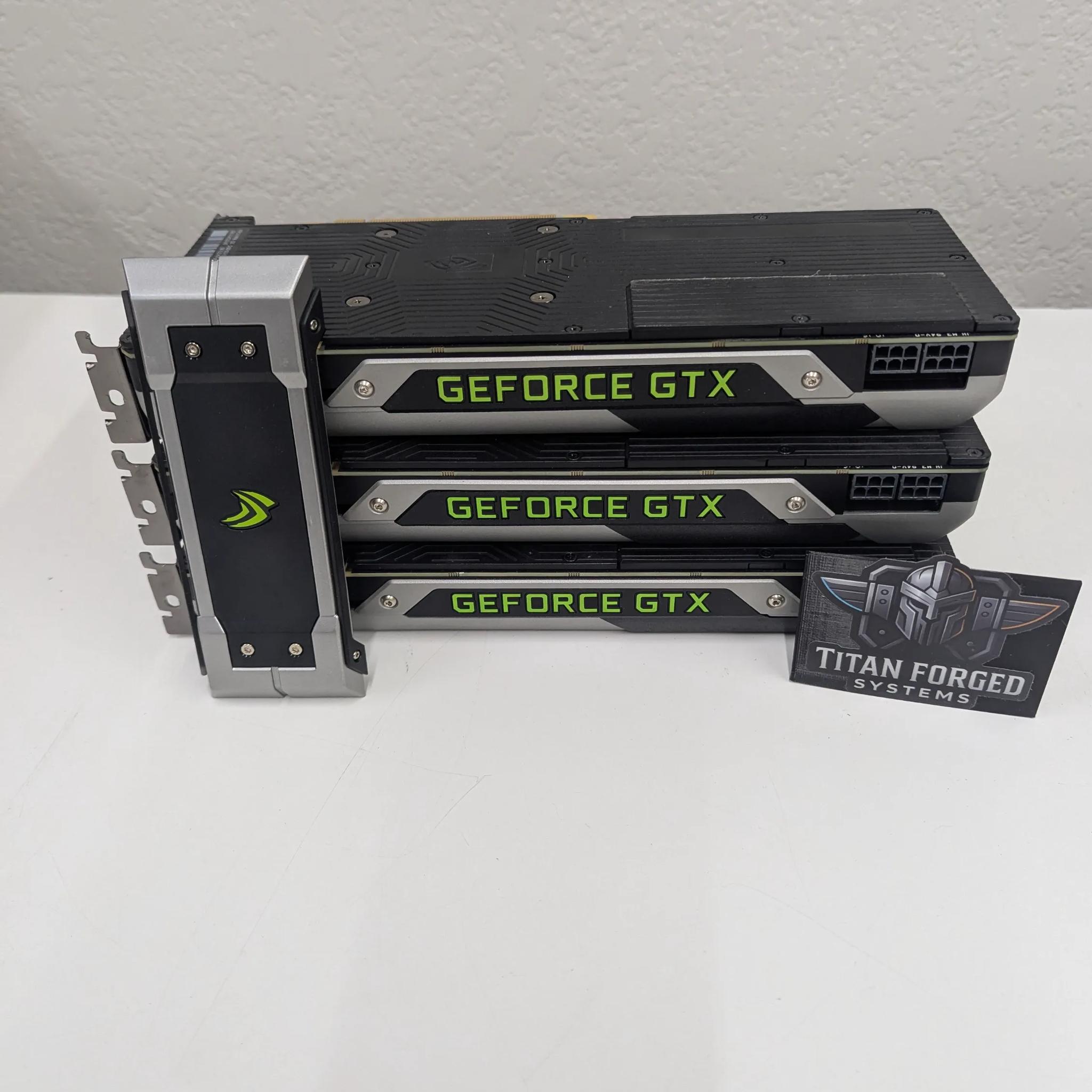 3x Nvidia GeForce GTX 980 3-way SLI Video Card Set W/Bridge