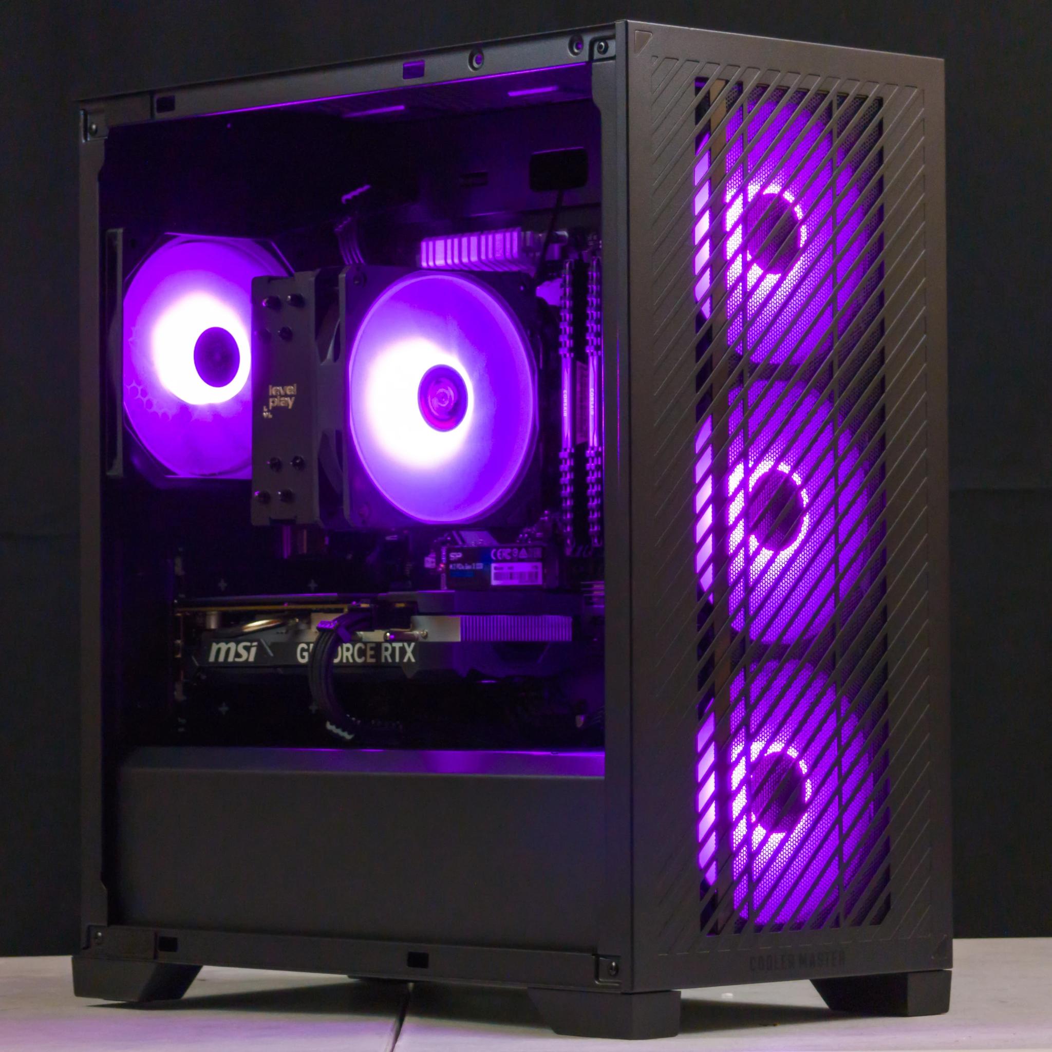 💜🖤 RTX 4060 / Ryzen 5 5500 / 32GB Gaming PC 🖤💜