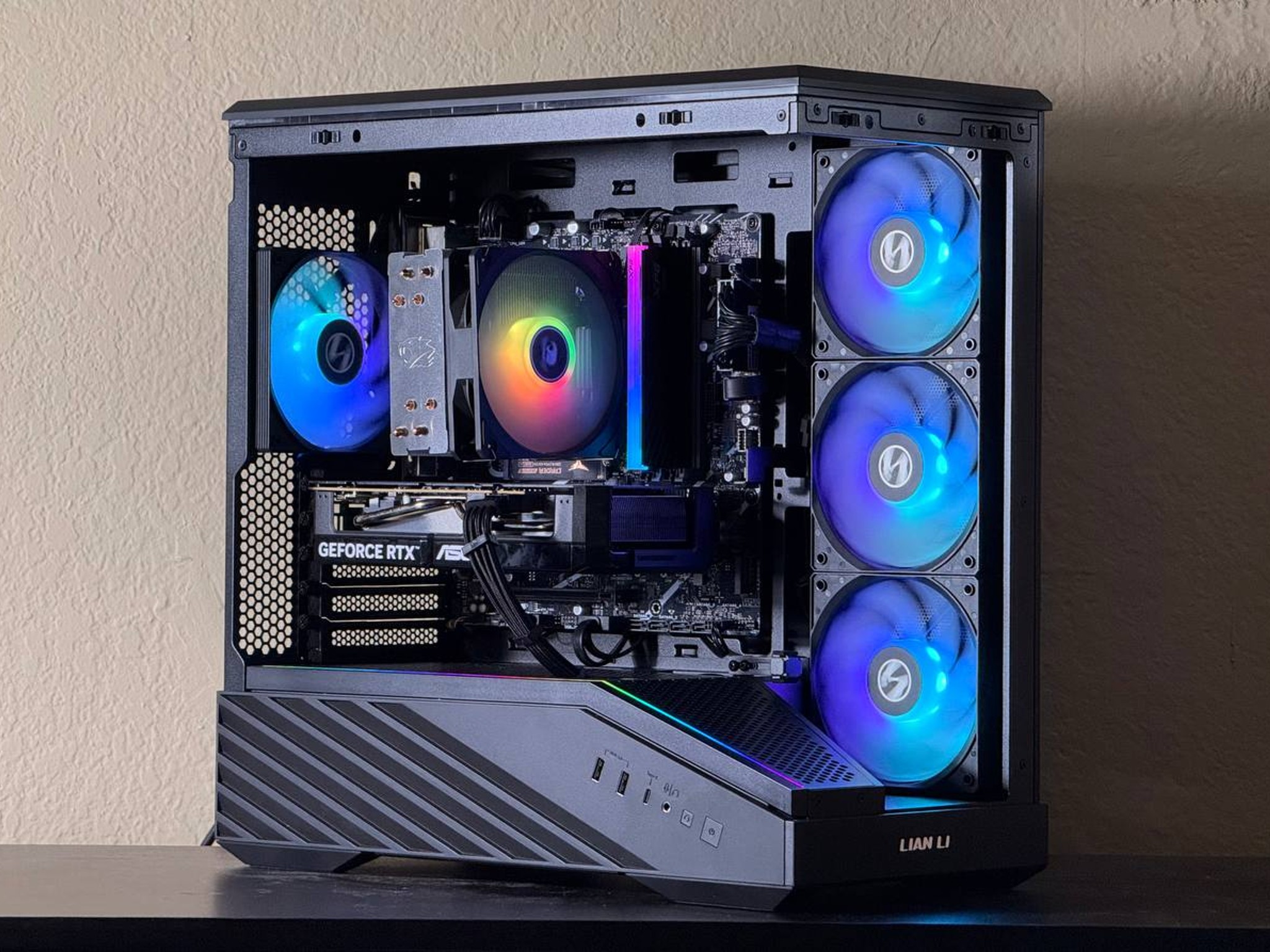 FREE SHIPPING 🖤🌈 Black RGB Gaming PC | RTX 5060 | Intel Core i7-14700F | 1 TB NVME | 16 GB RAM🌈🖤