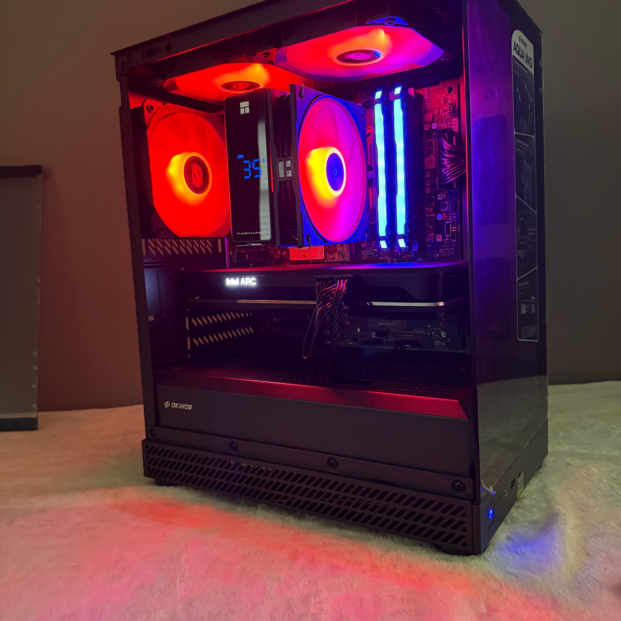 Arc A750 Custom Gaming PC - Ryzen 5 5500, 32GB RAM, 1.25tb storage