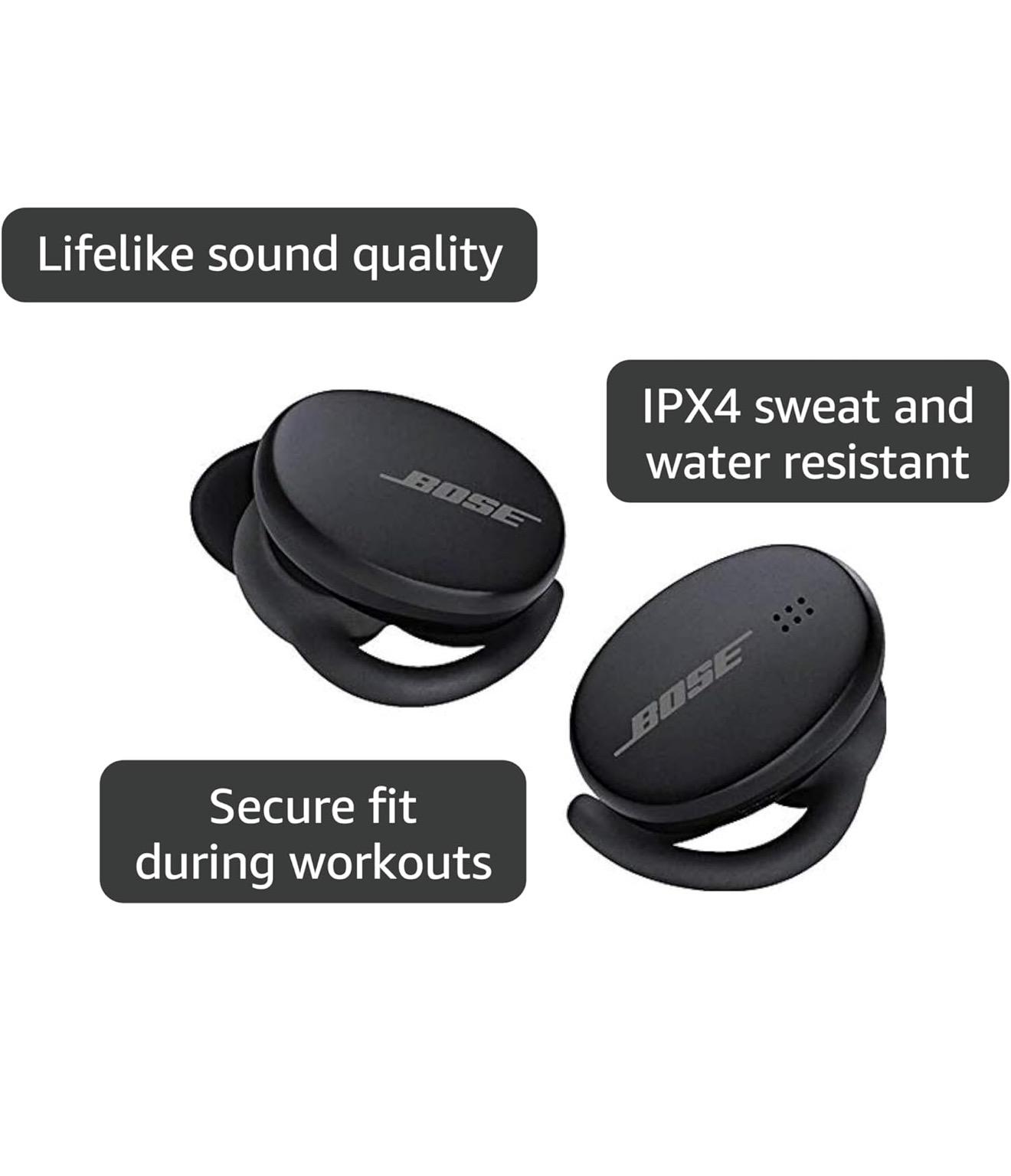 Bose Sport Earbuds – Wireless Bluetooth In-Ear Headphones (Triple Black)
