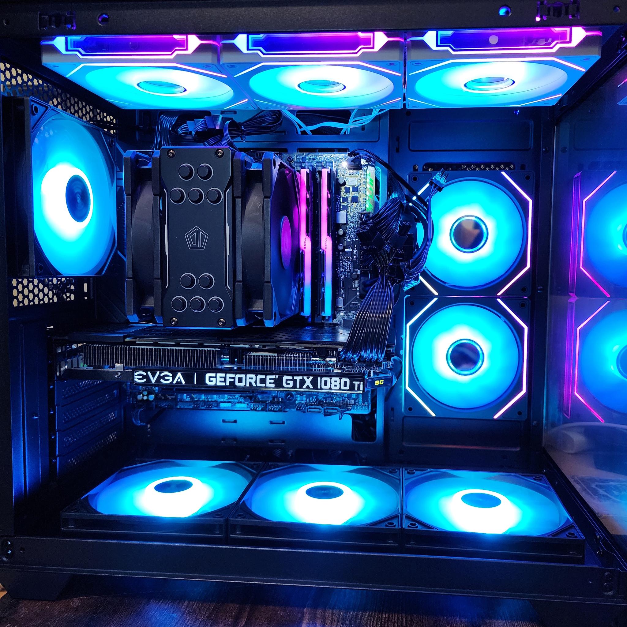 Gaming PC i5 12400 GeForce 1080 ti EVGA Gaming SC 32GB Ram New Build