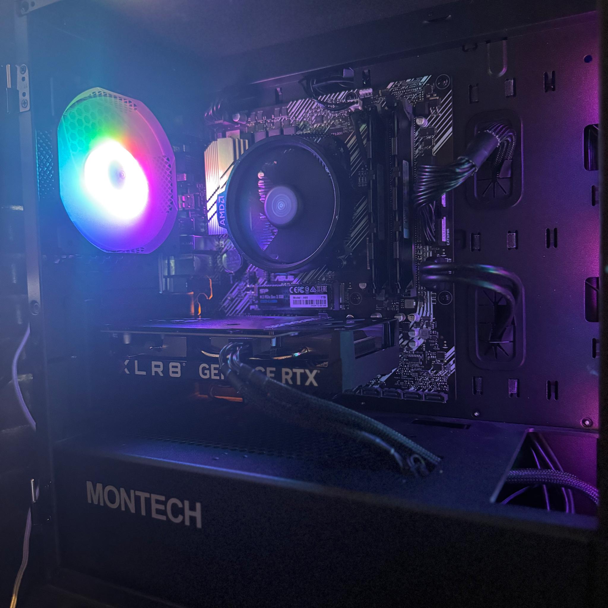 RTX 4060 - R5 3600 - 1tb M.2 SSD - 16gb DDR4 3000mhz - RGB gaming pc