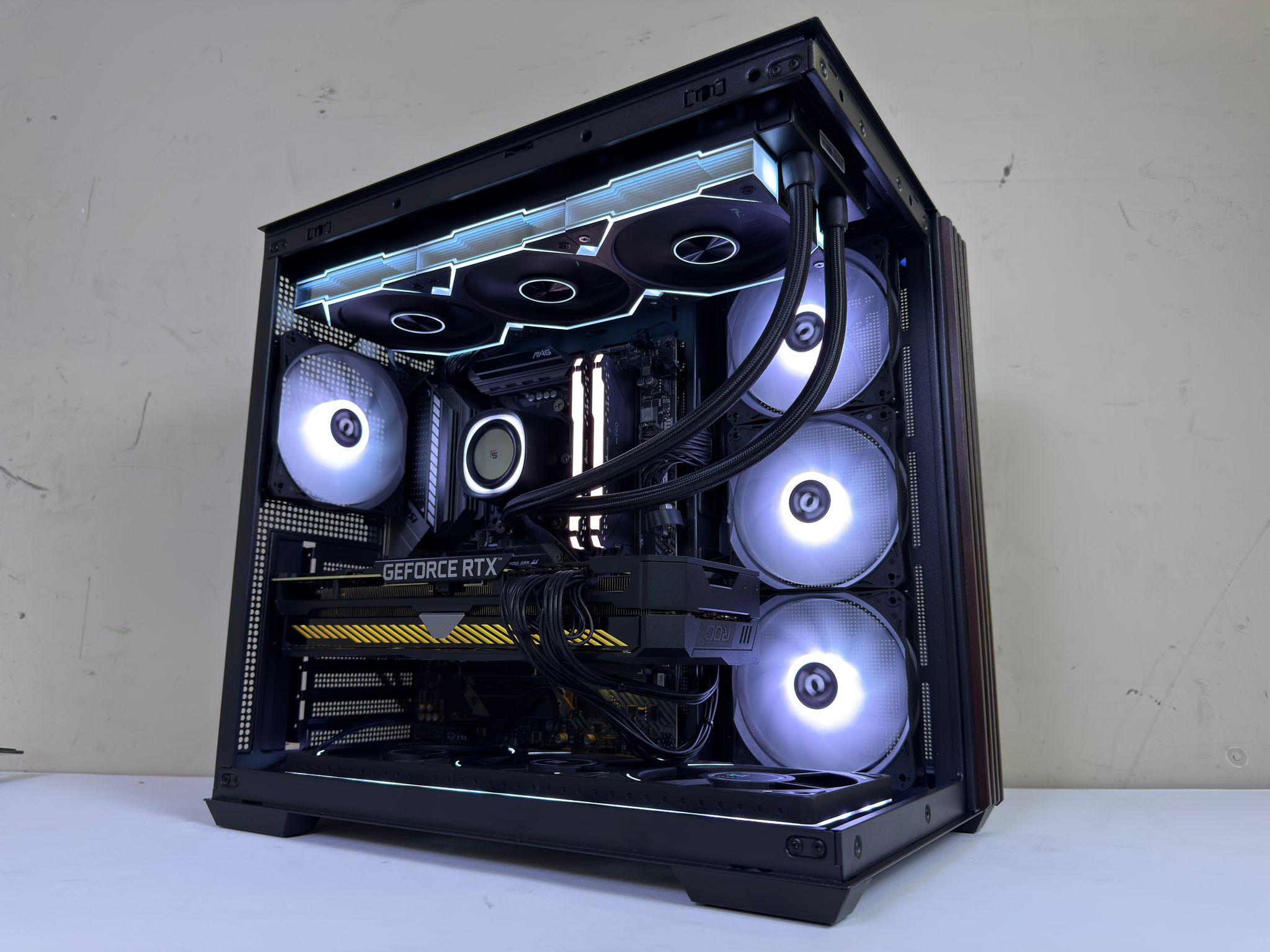 Custom Gaming PC | ROG RTX 3080, Ryzen 7 5800X, 32GB RAM, 1TB NVMe SSD | Wood Grain
