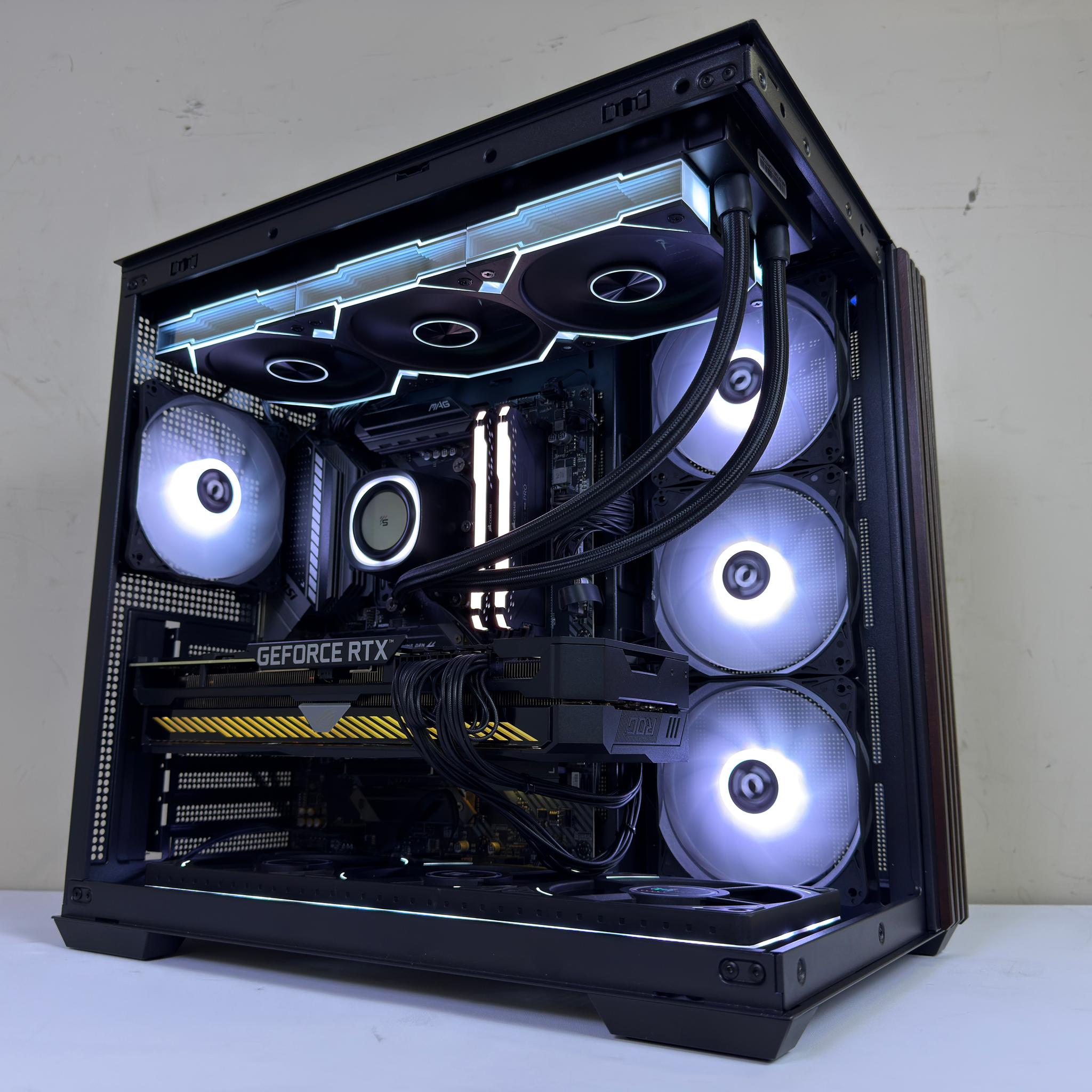 Custom Gaming PC | ROG RTX 3080, Ryzen 7 5800X, 32GB RAM, 1TB NVMe SSD | Wood Grain