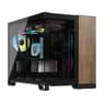 Corsair 2500X Walnut MicroATX Mini Tower Case w/ AIO and 9-fans pre-installed