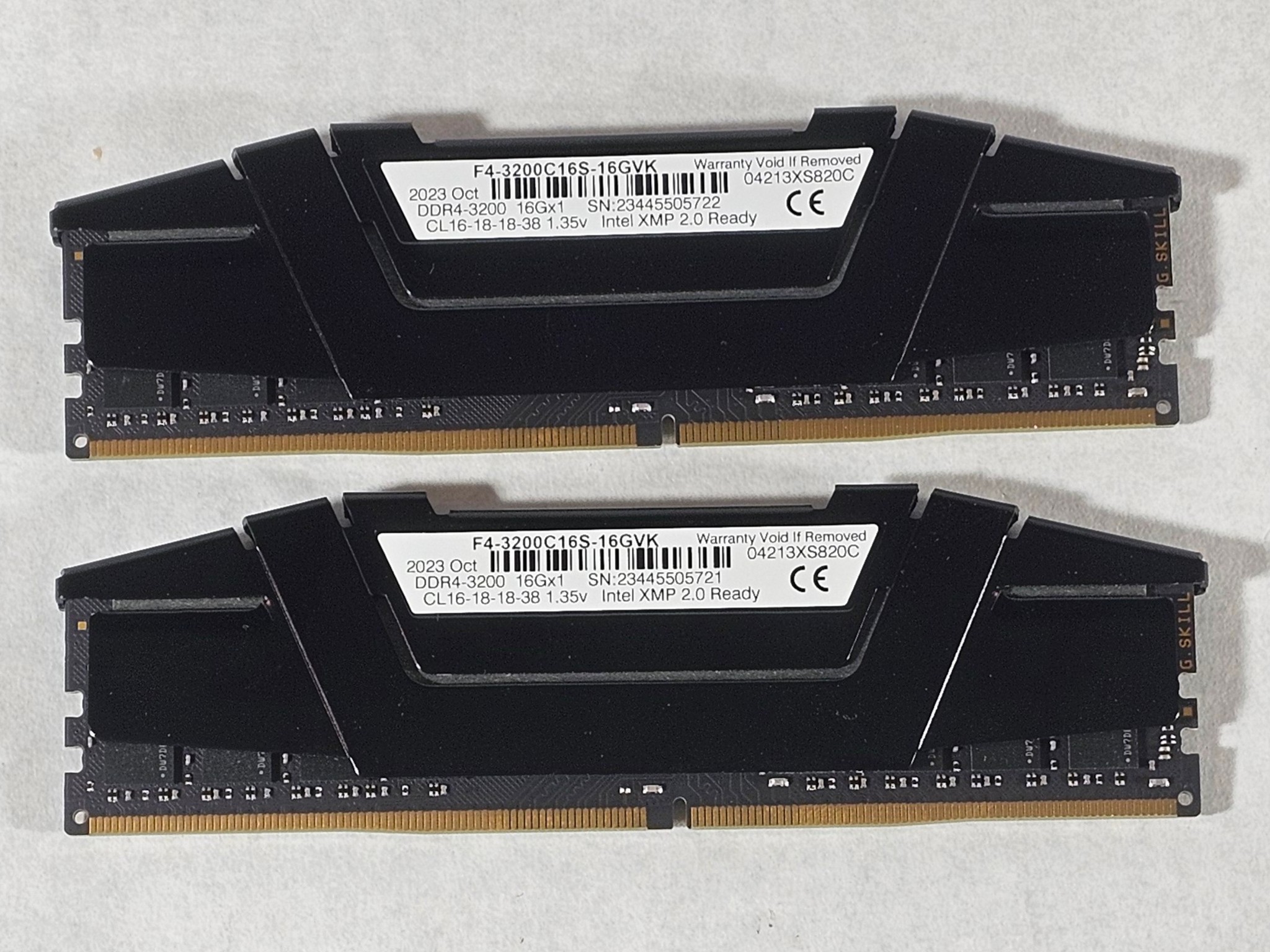 32GB DDR4 (2x16GB) CL16 3200MT/s G.SKILL RIPJAWS