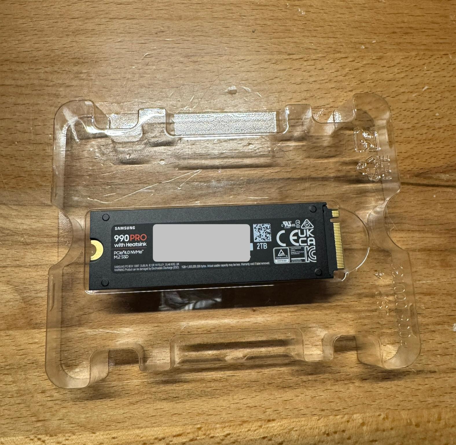 2TB Samsung 990 Pro w/ Heatsink