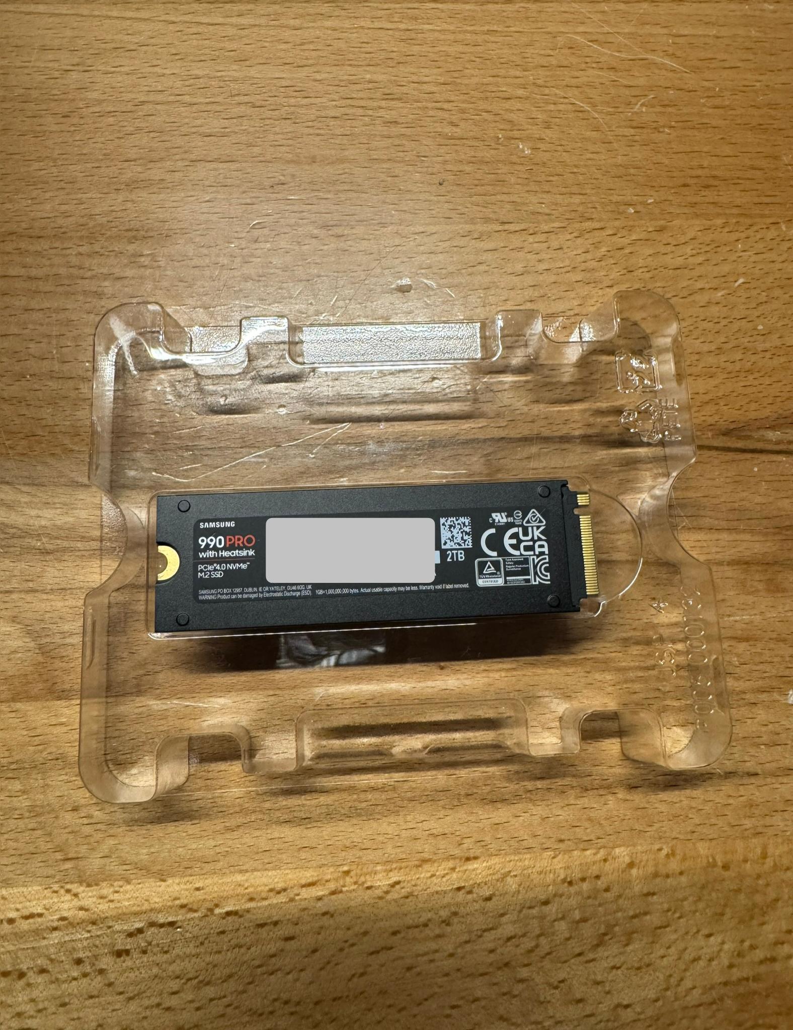 2TB Samsung 990 Pro w/ Heatsink