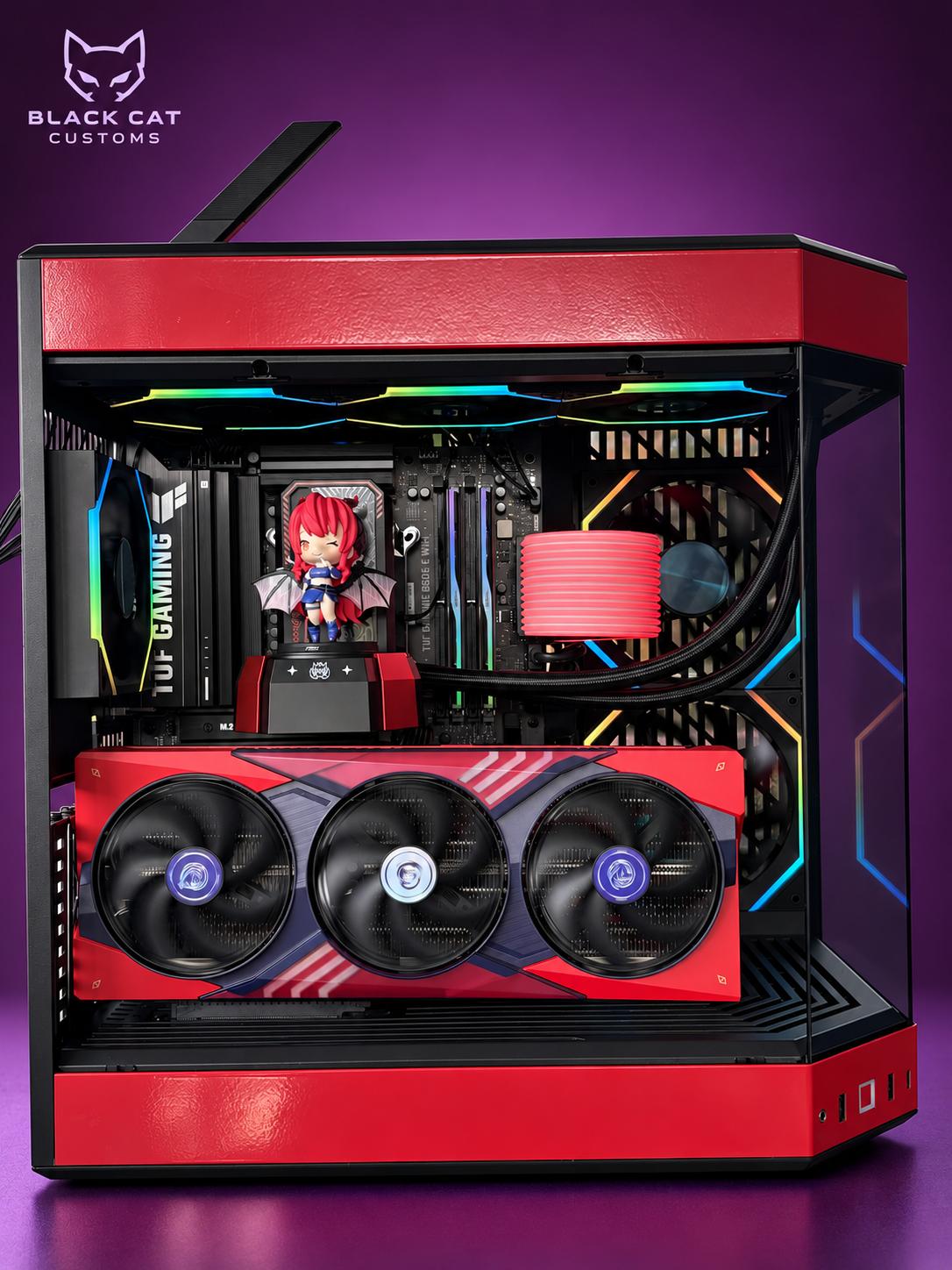 Black Cat Customs Nocturne | Ryzen 7 9800X3D | RTX 5070 Ti MSI MLG | 32GB DDR5 | 2TB Gen5 NVME