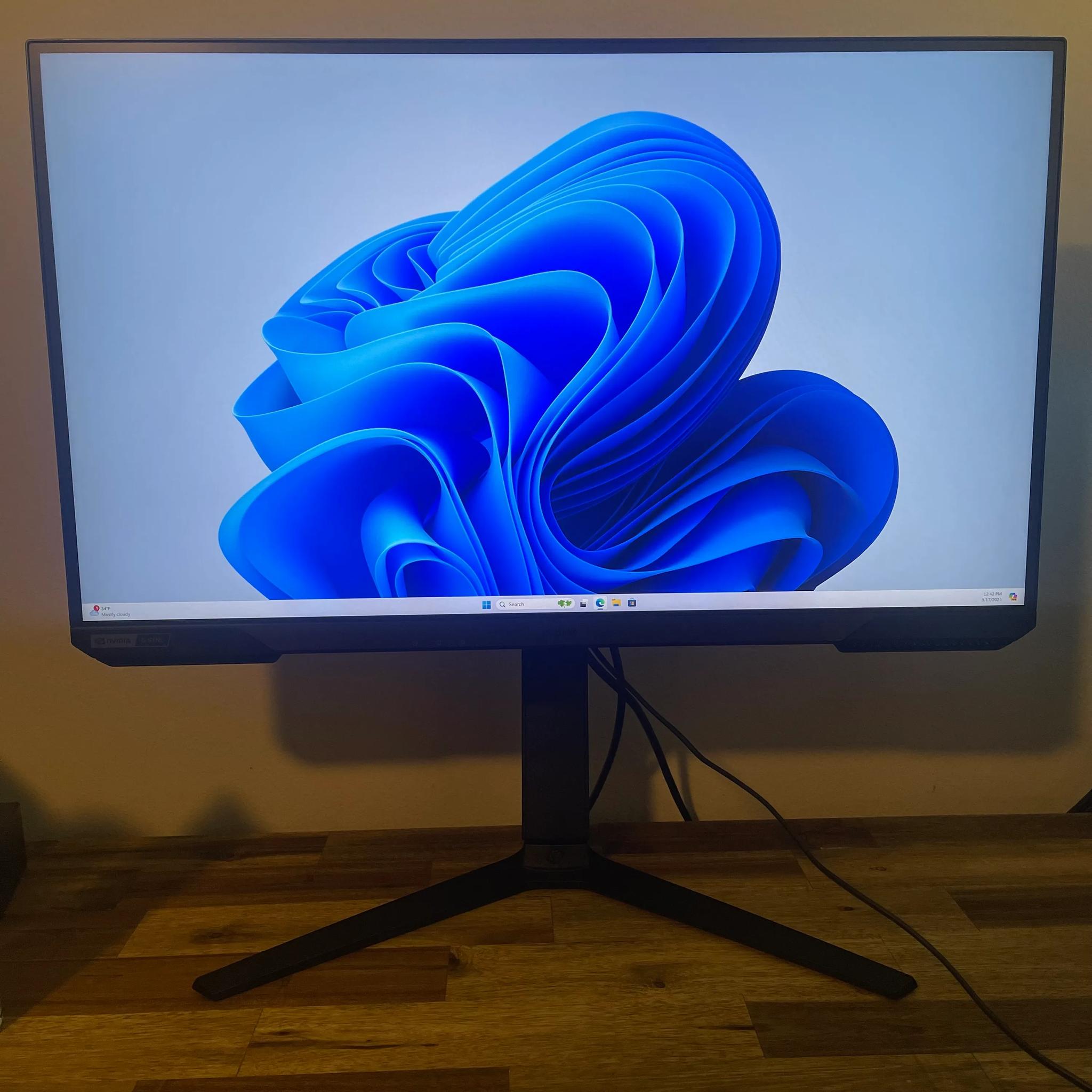 Samsung 27" Flat QHD 2k 165Hz HDR10 Gsync and Freesync IPS 1ms Gaming Monitor - S27AG500PN