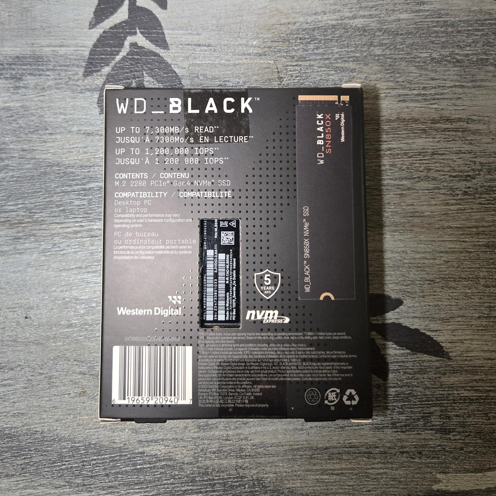 *New In Box* SN850X 2tb M.2 SSD