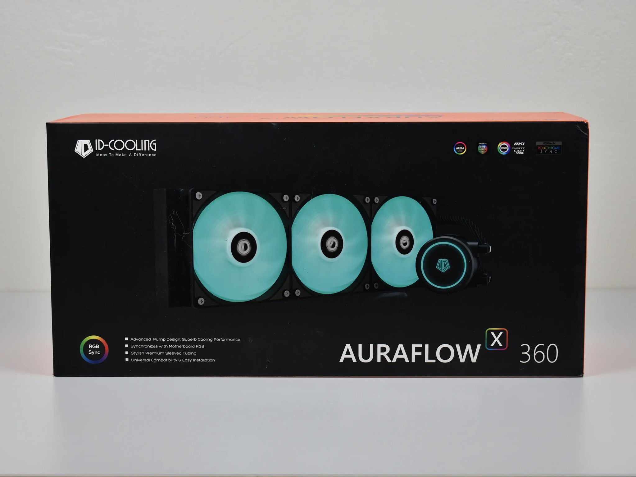 (New, BNIB) ID-COOLING AURAFLOW 360 CPU Water Cooler RGB AIO Cooler