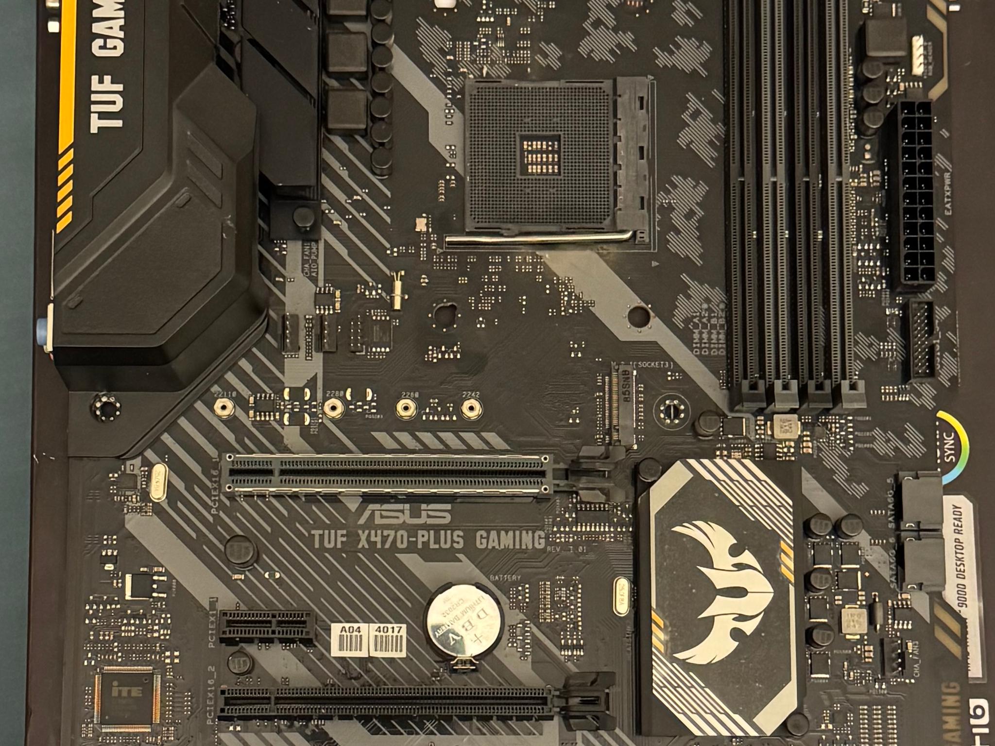 Asus Tuf Gaming X470 Plus Gaming Wifi AM4 Motherboard with 64GB Ram Capacity