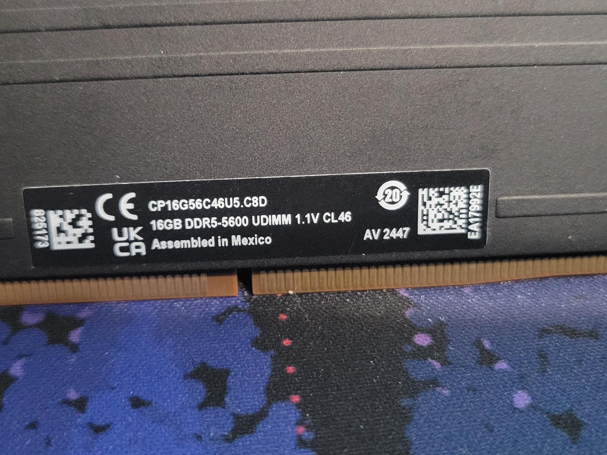 Crucial Pro 32GB DDR5 RAM Kit (2x16GB) 5600MHz XMP/EXPO (No Box)