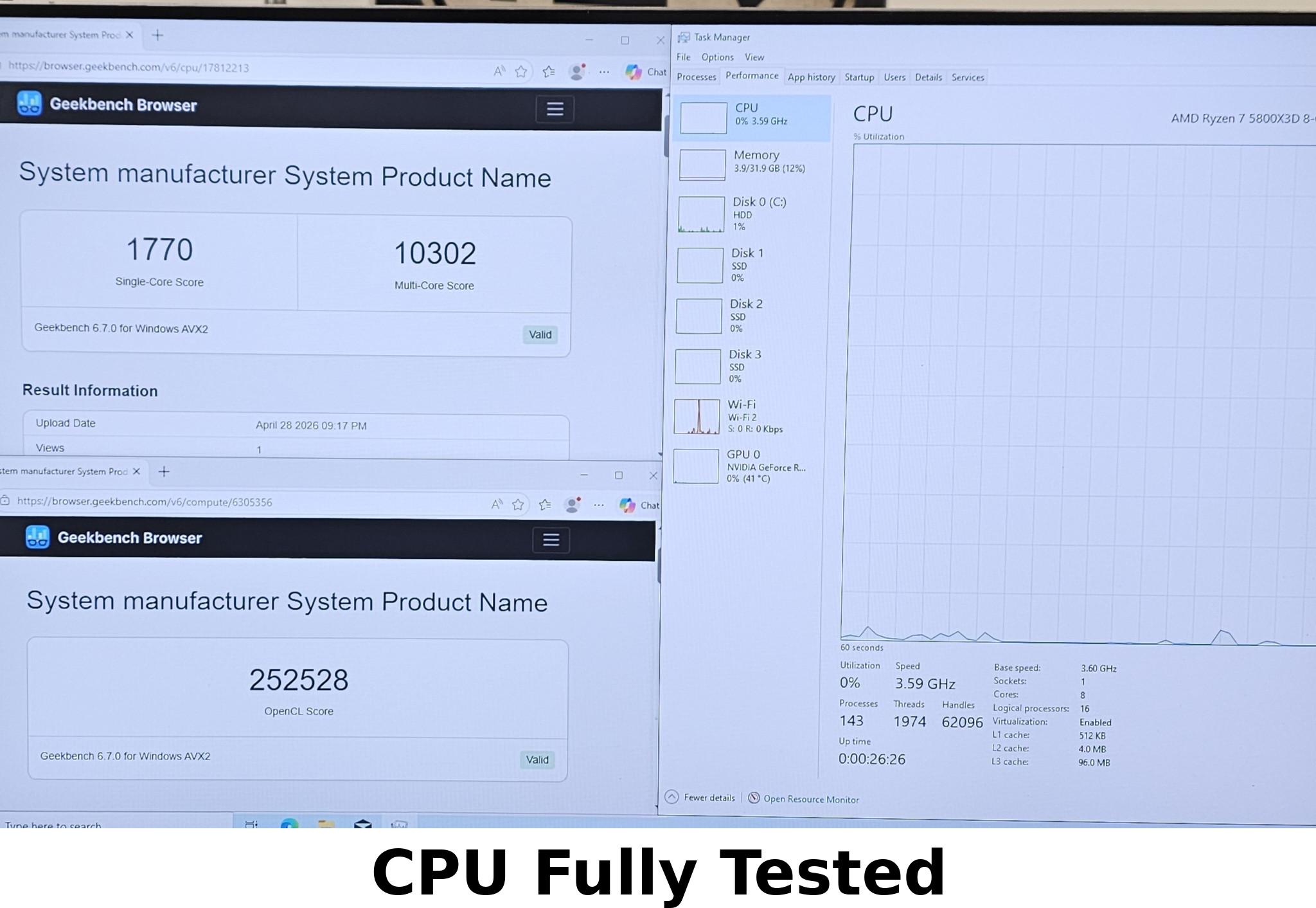 AMD Ryzen 7 5800X3D AM4 - Like New