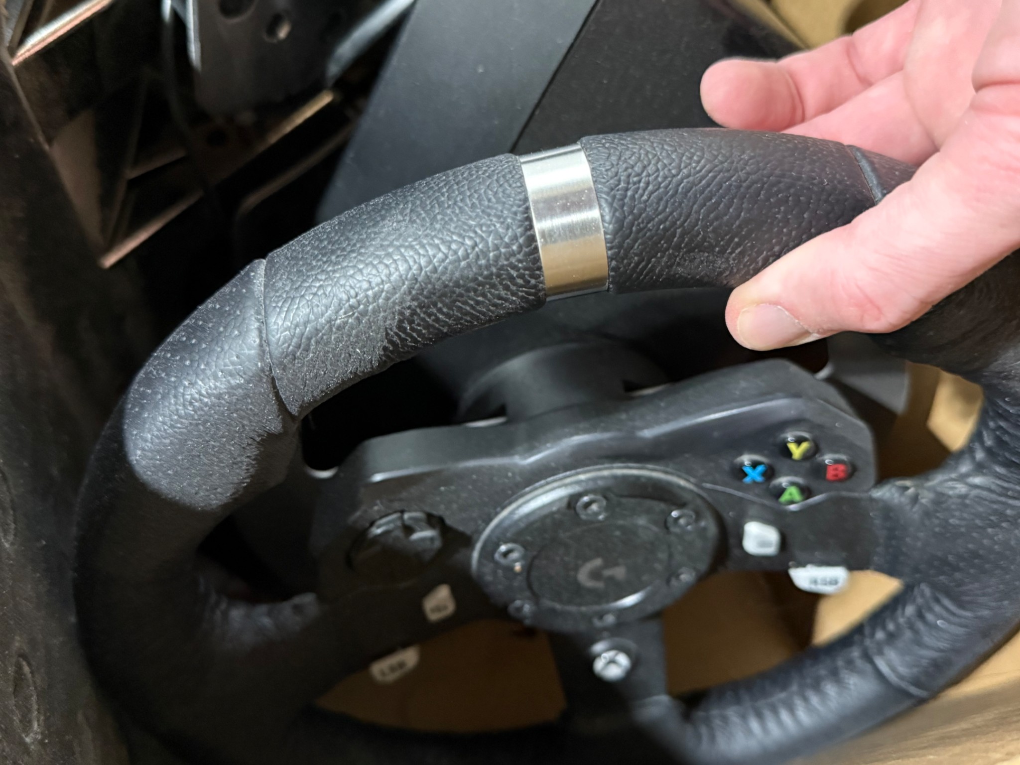 Logitech G920 force feedback wheel / pedal combo