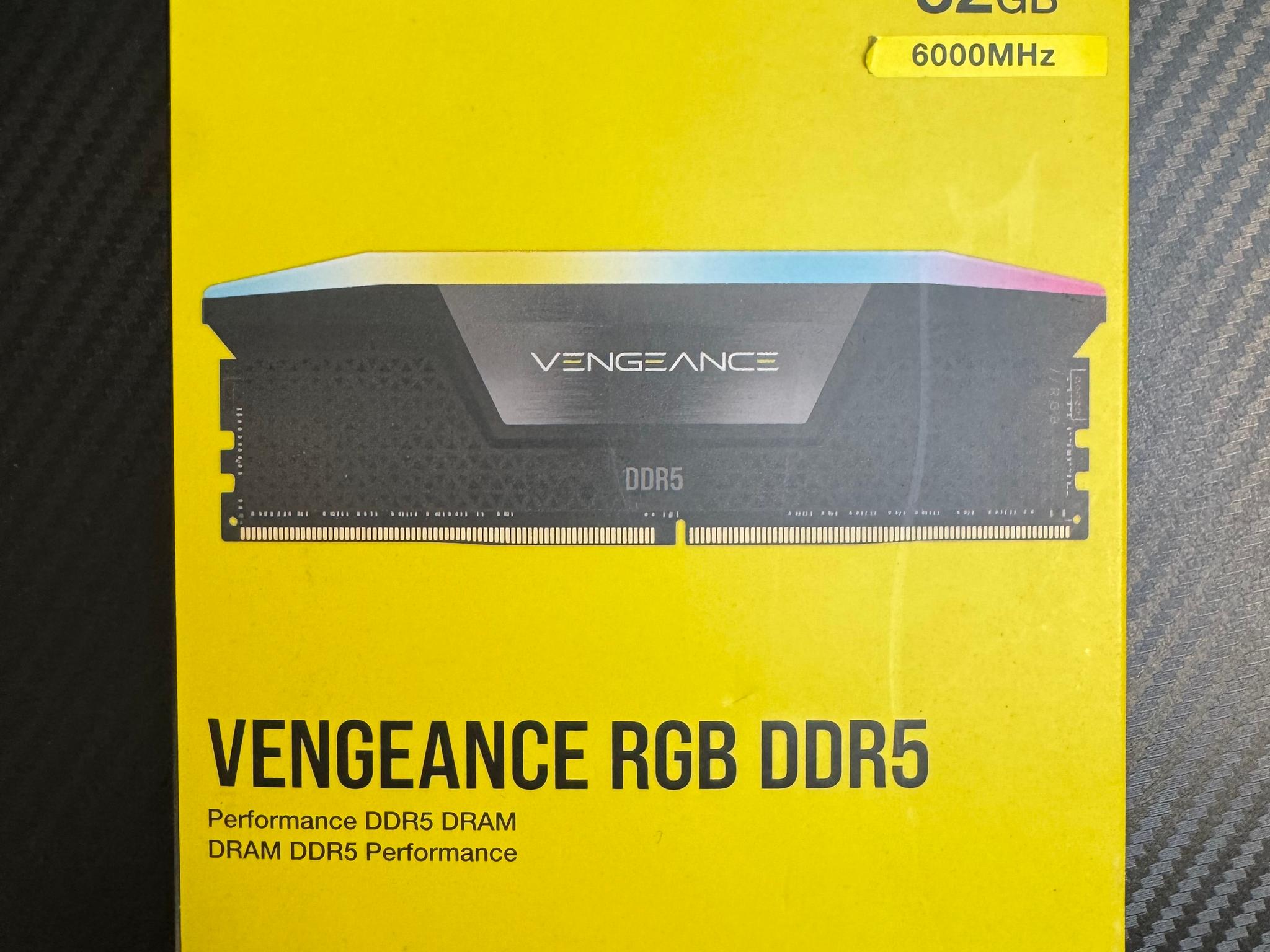 2x16GB Corsair Vengeance RGB DDR5