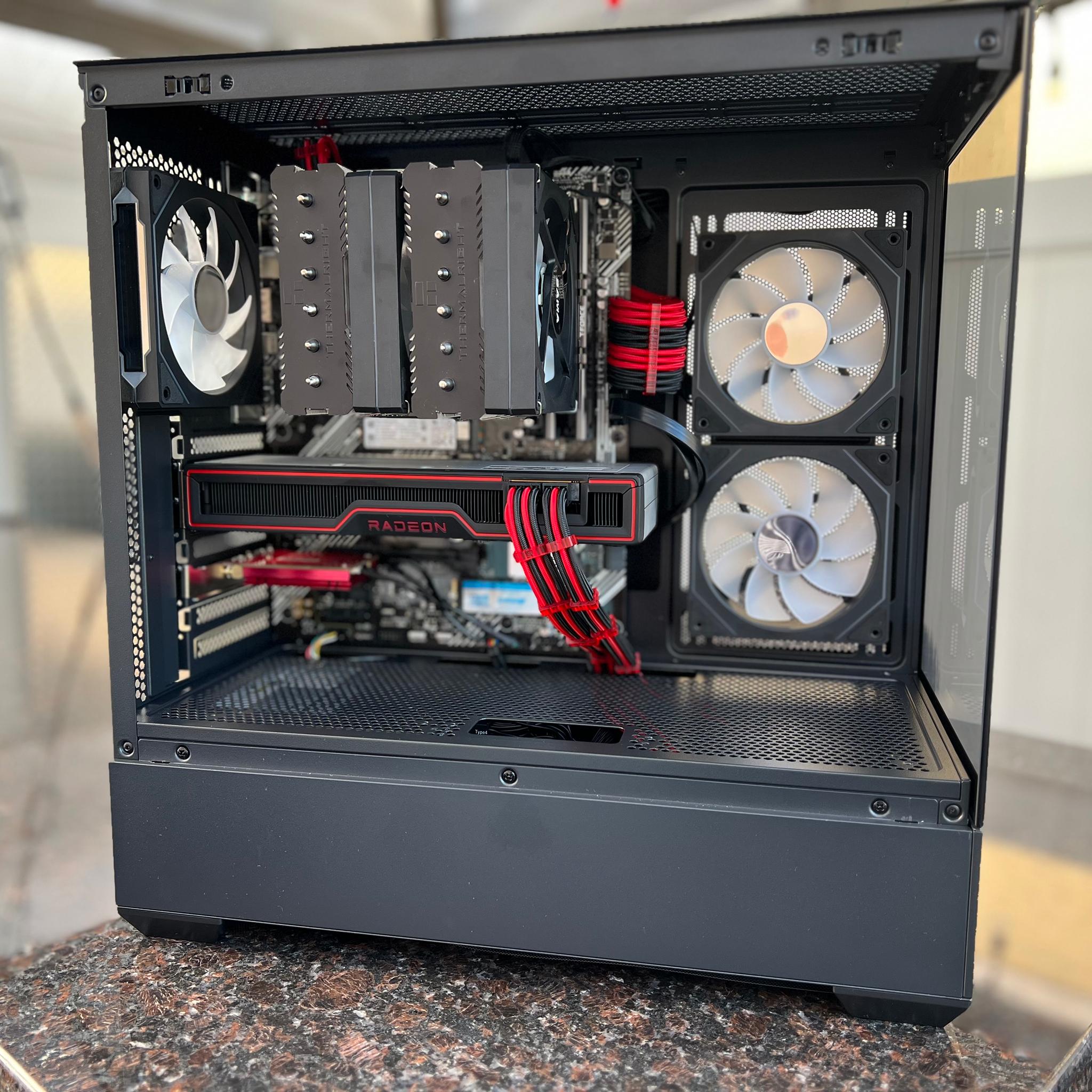 Team Red all AMD Ryzen 5 5600x/32 GB DDR4/RX 6700xt/1.25 TB SSD NVME/ARGB