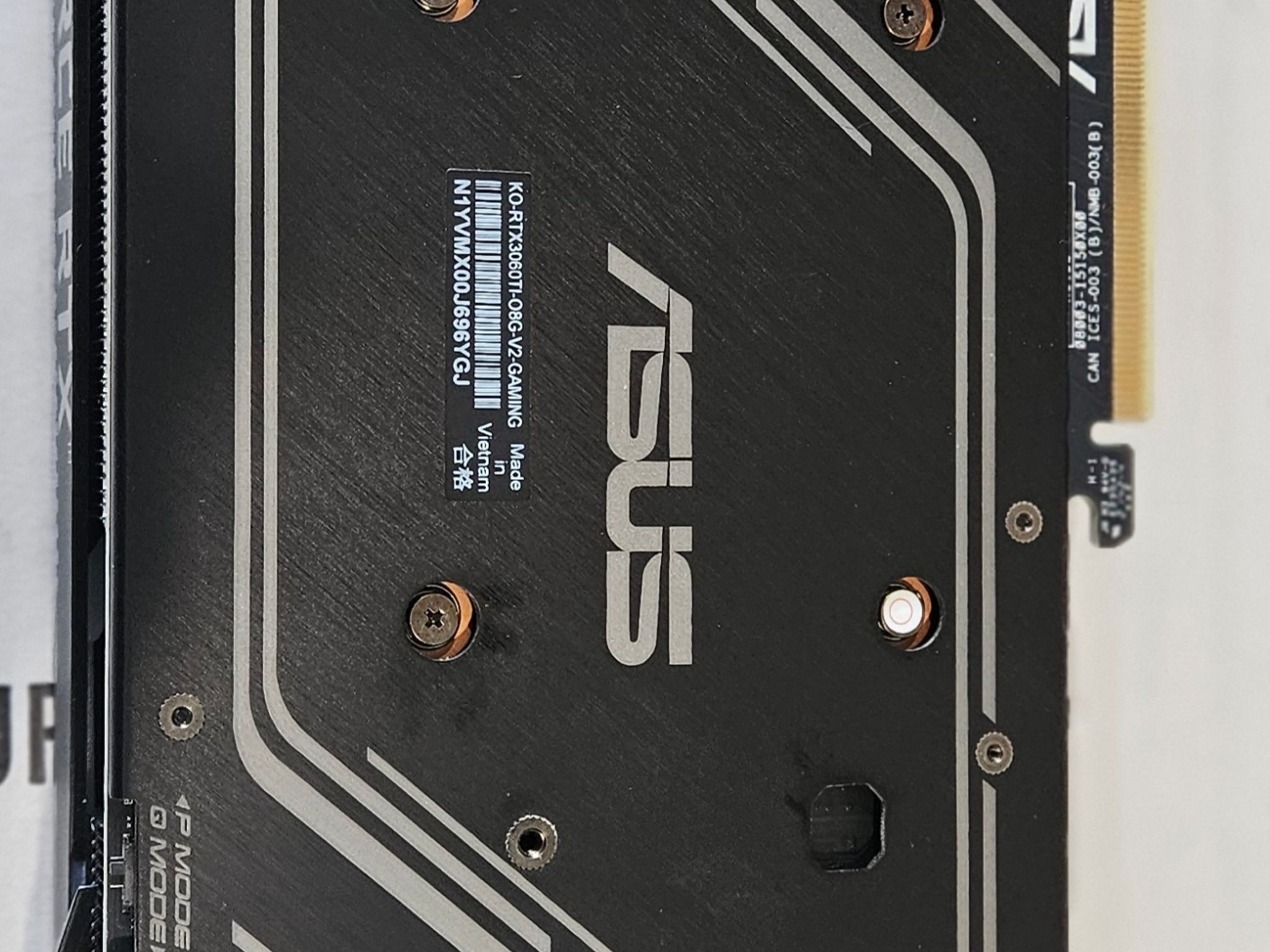 ASUS KO GAMING OC V2 GeForce RTX 3060 Ti LHR