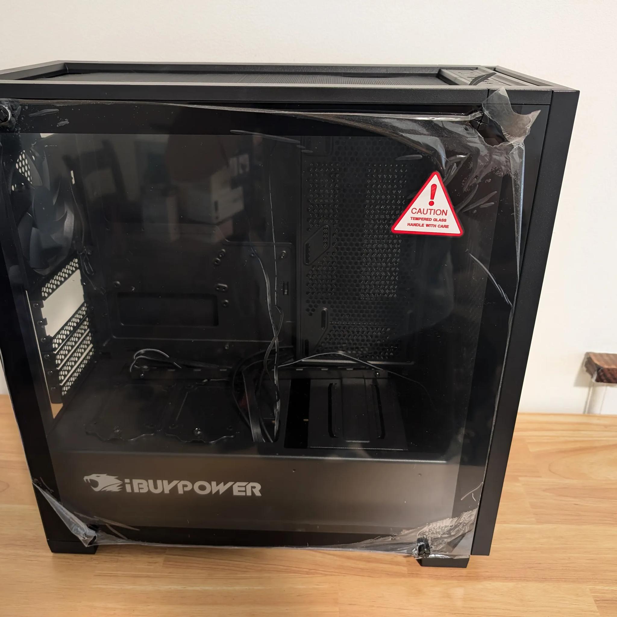 iBuyPower Case, Keyboard, and Mouse pad