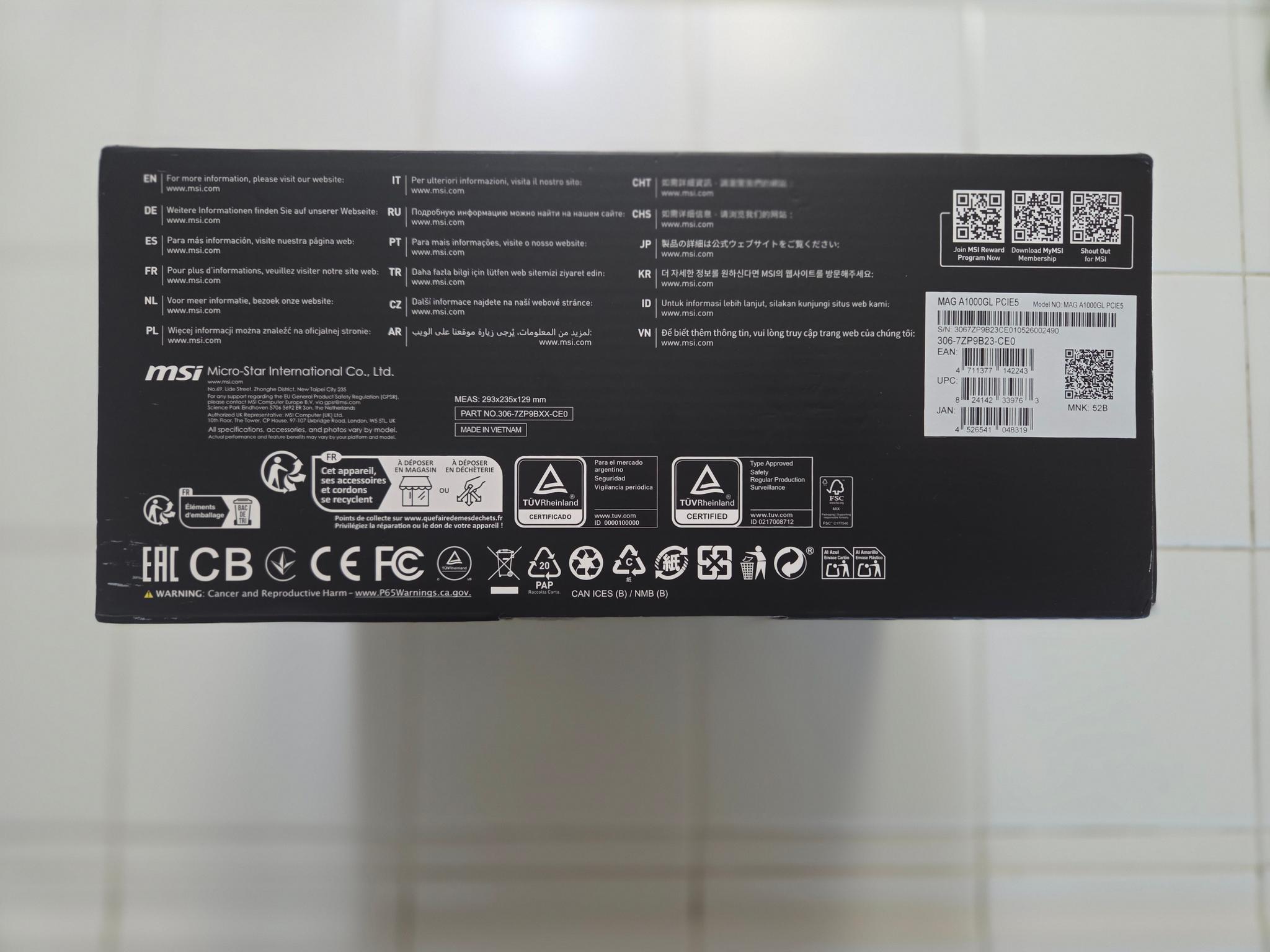 MSI MAG A1000GL PCIE5 - Image 3
