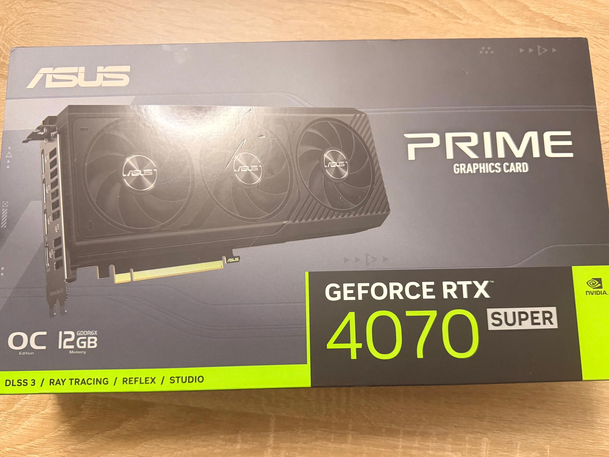ASUS PRIME nVIDIA GeForce RTX 4070 Super OC edition 12GB GDDR6X