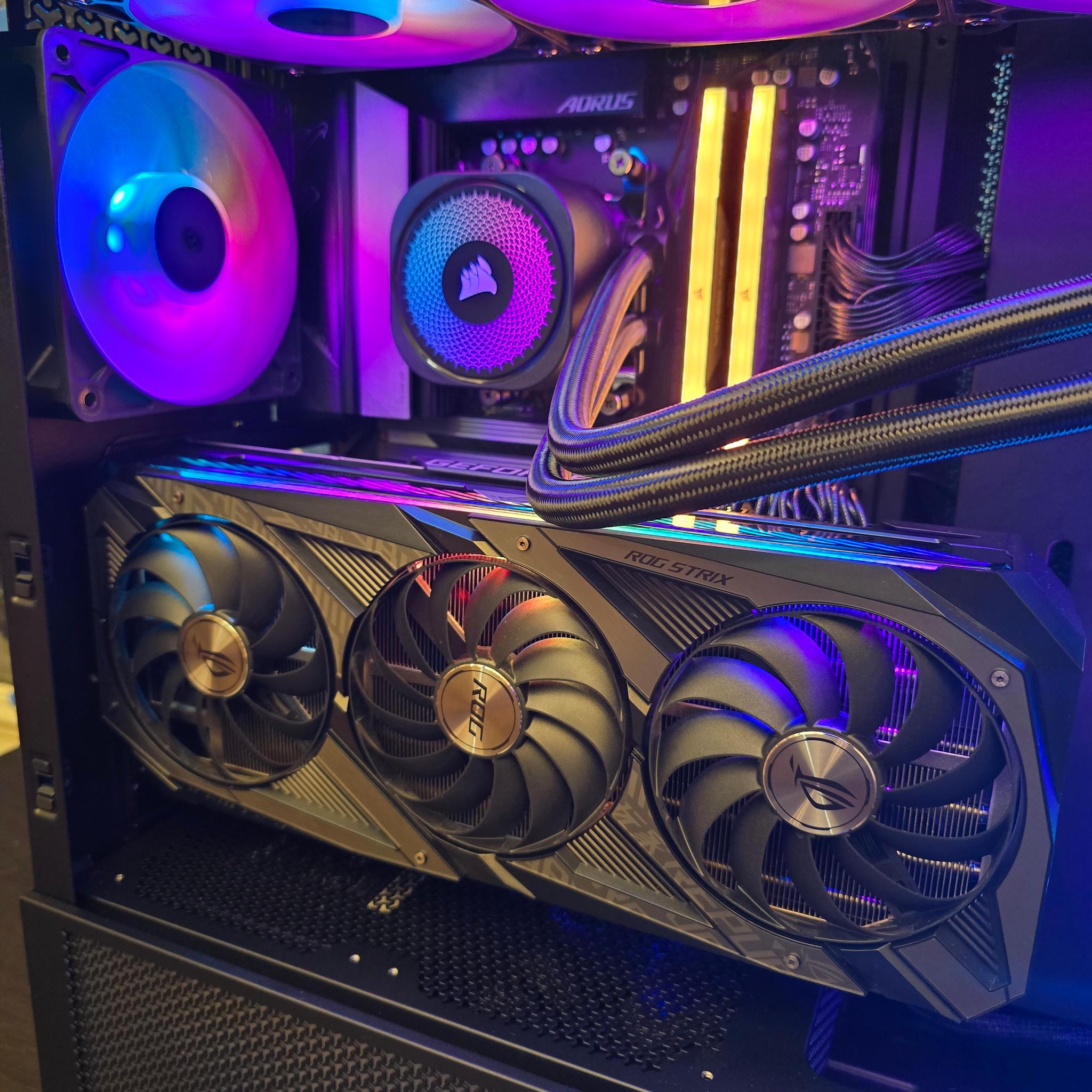🚀 1440P CUSTOM AM5 PC | ROG STRIX RTX 3080 OC | RYZEN 5 7600X | 6000Mhz 32GB RAM | 1TB M.2 SSD 🚀