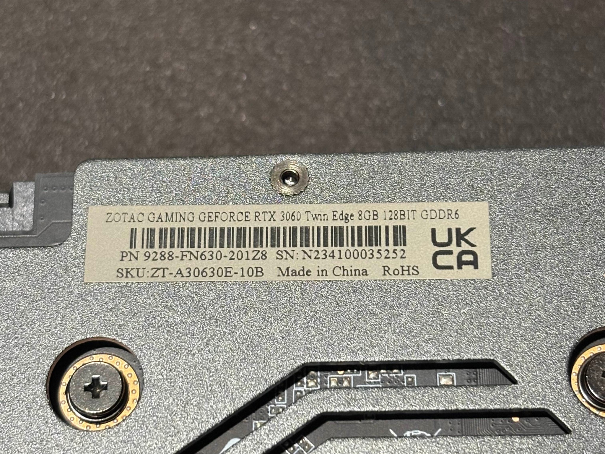 Zotac Gaming Geforce RTX 3060 Twin Edge 8GB