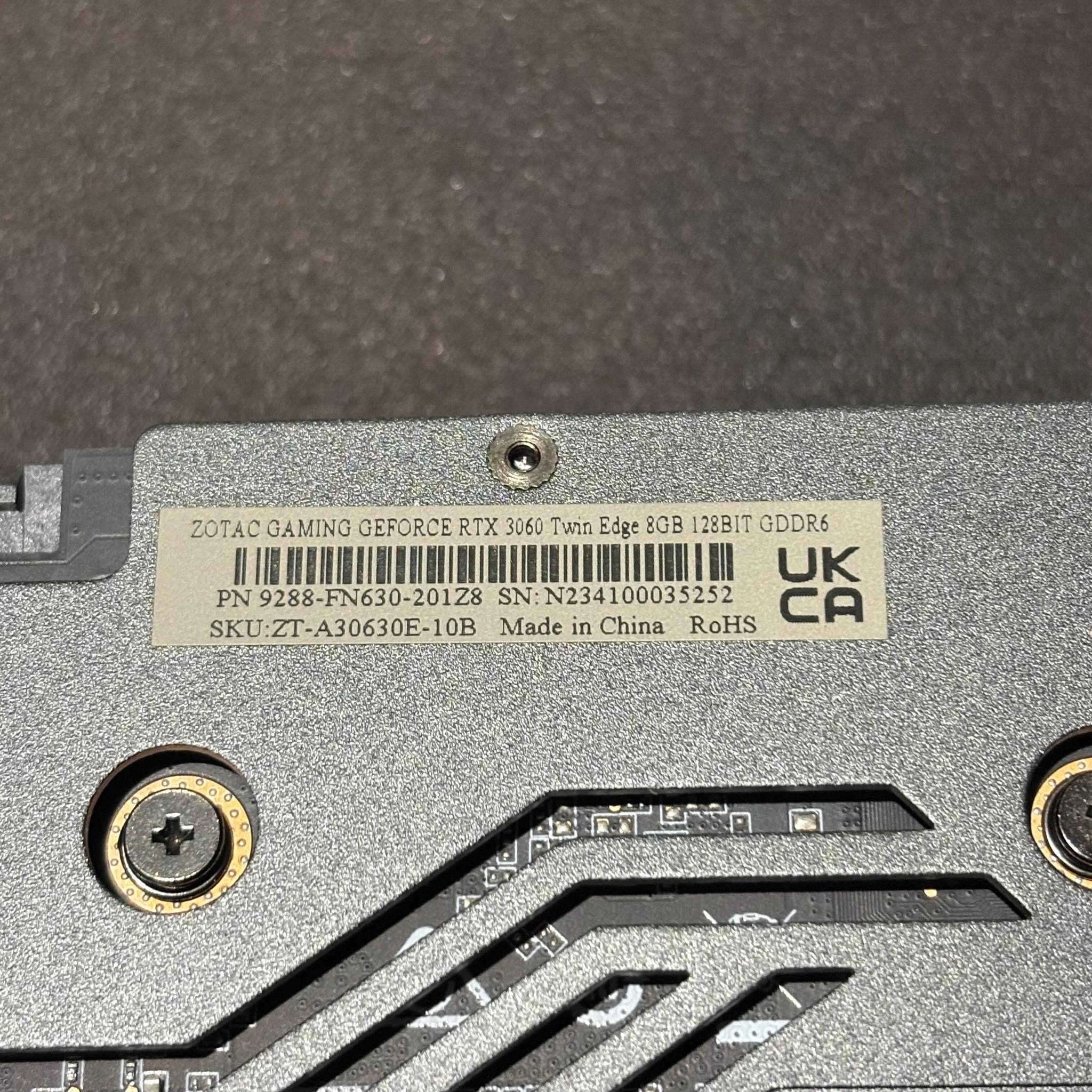 Zotac Gaming Geforce RTX 3060 Twin Edge 8GB