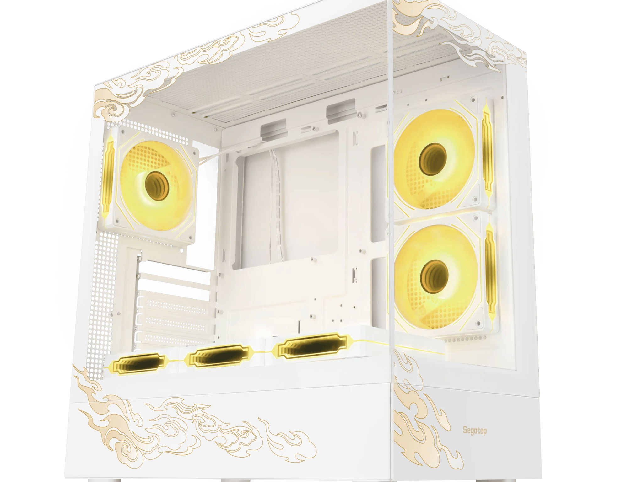 SEGOTEP Endura Pro+ | 🐉🌟LOONG/DRAGON Edition🌟 🐉 | ATX CASE |360mm AIO Support | 6 ARGB FAN INCLUDED