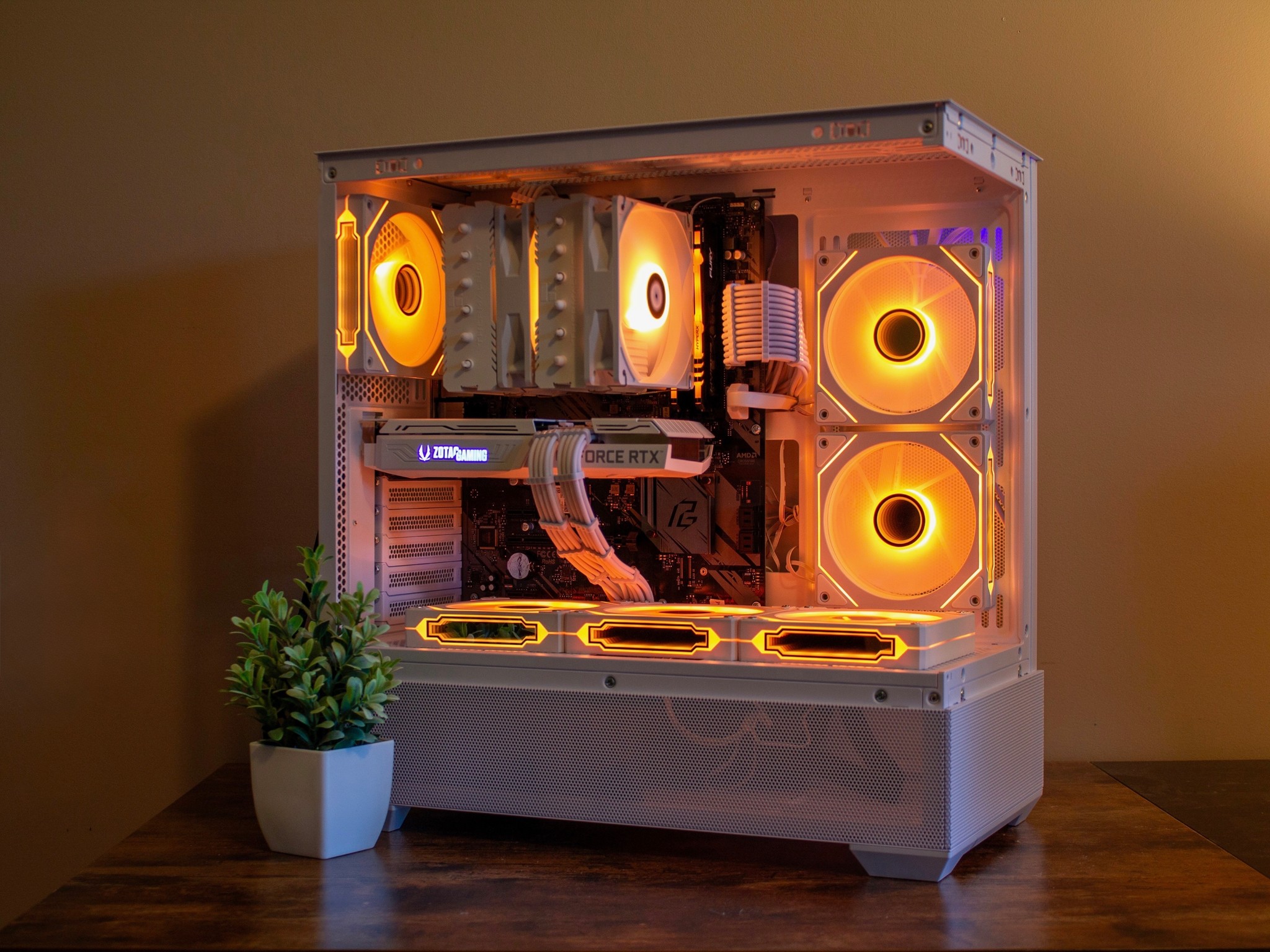 🐻‍❄️ The Polar Bear 💙🧡 RTX 3060 Ti | Ryzen 5 5600X | 1TB SSD | 32GB RGB RAM