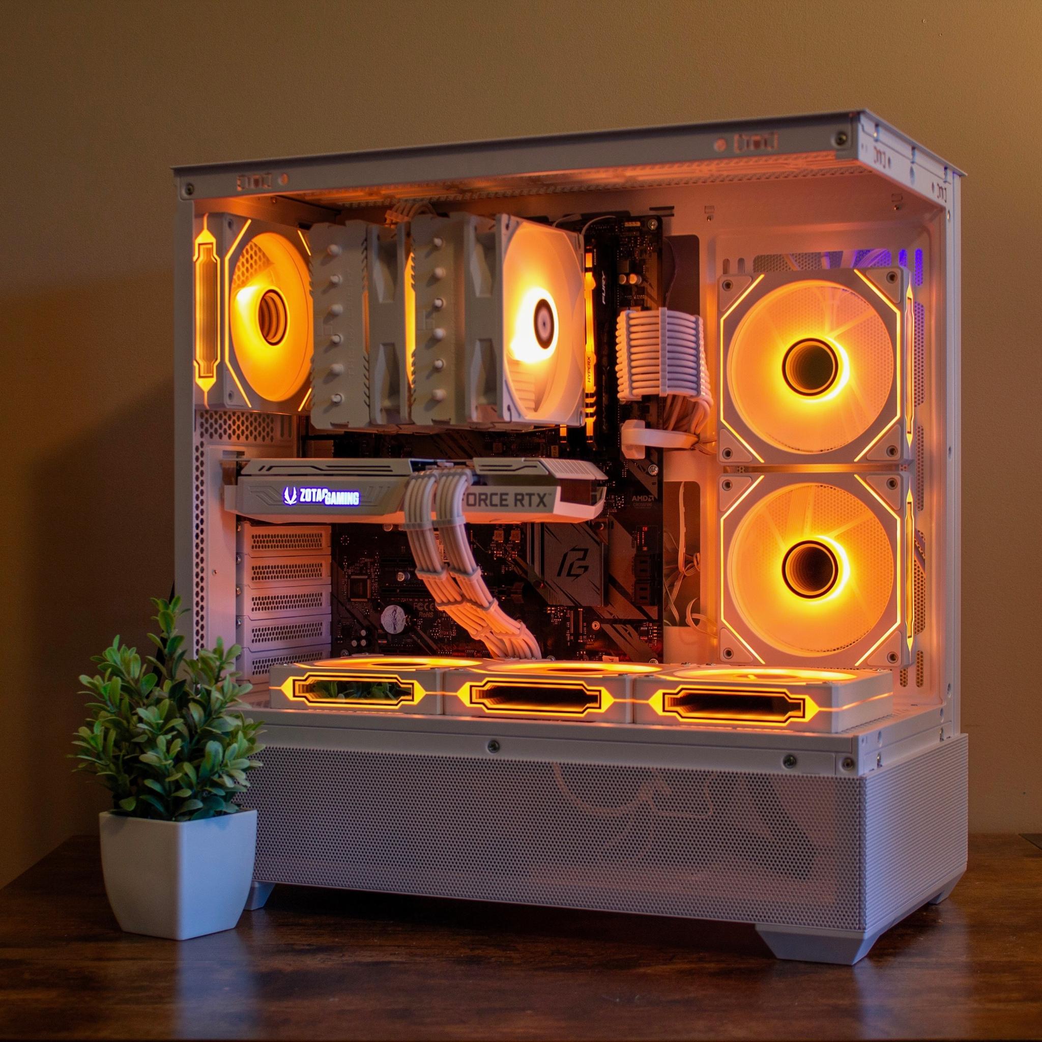 🐻‍❄️ The Polar Bear 💙🧡 RTX 3060 Ti | Ryzen 5 5600X | 1TB SSD | 32GB RGB RAM