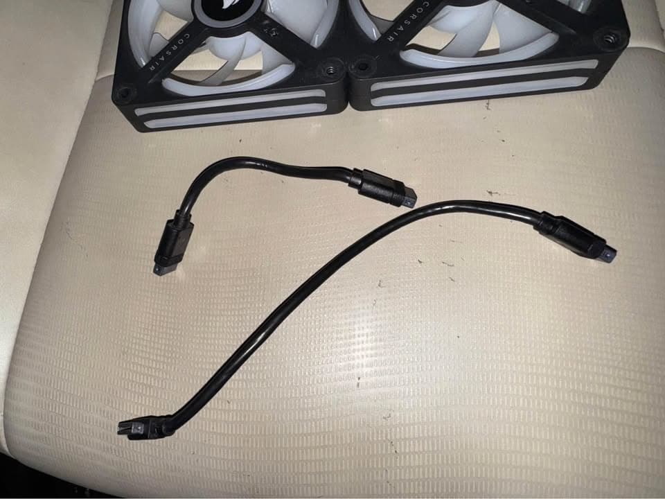 2 Corsair ICUE Link QX120 RGB 120MM fans