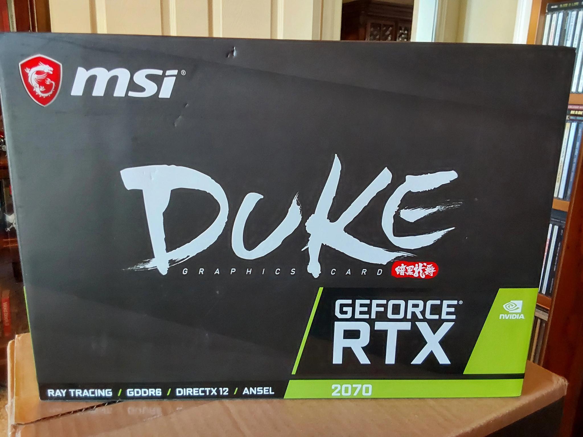 MSI GeForce RTX 2700 DUKE 8G OC 256-Bit GDDR6 PCI Express 3.0 x16 HDCP Ready Video Card