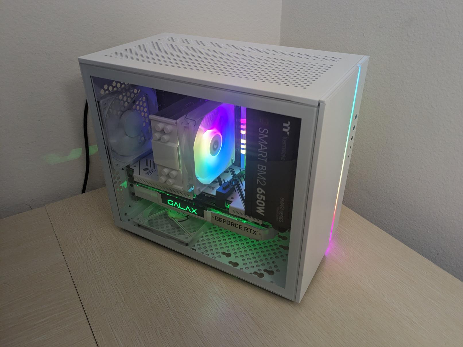 RTX 3060 (12GB), i3-12100 White Gaming PC (16GB RAM, 1TB SSD, Win11 Home)