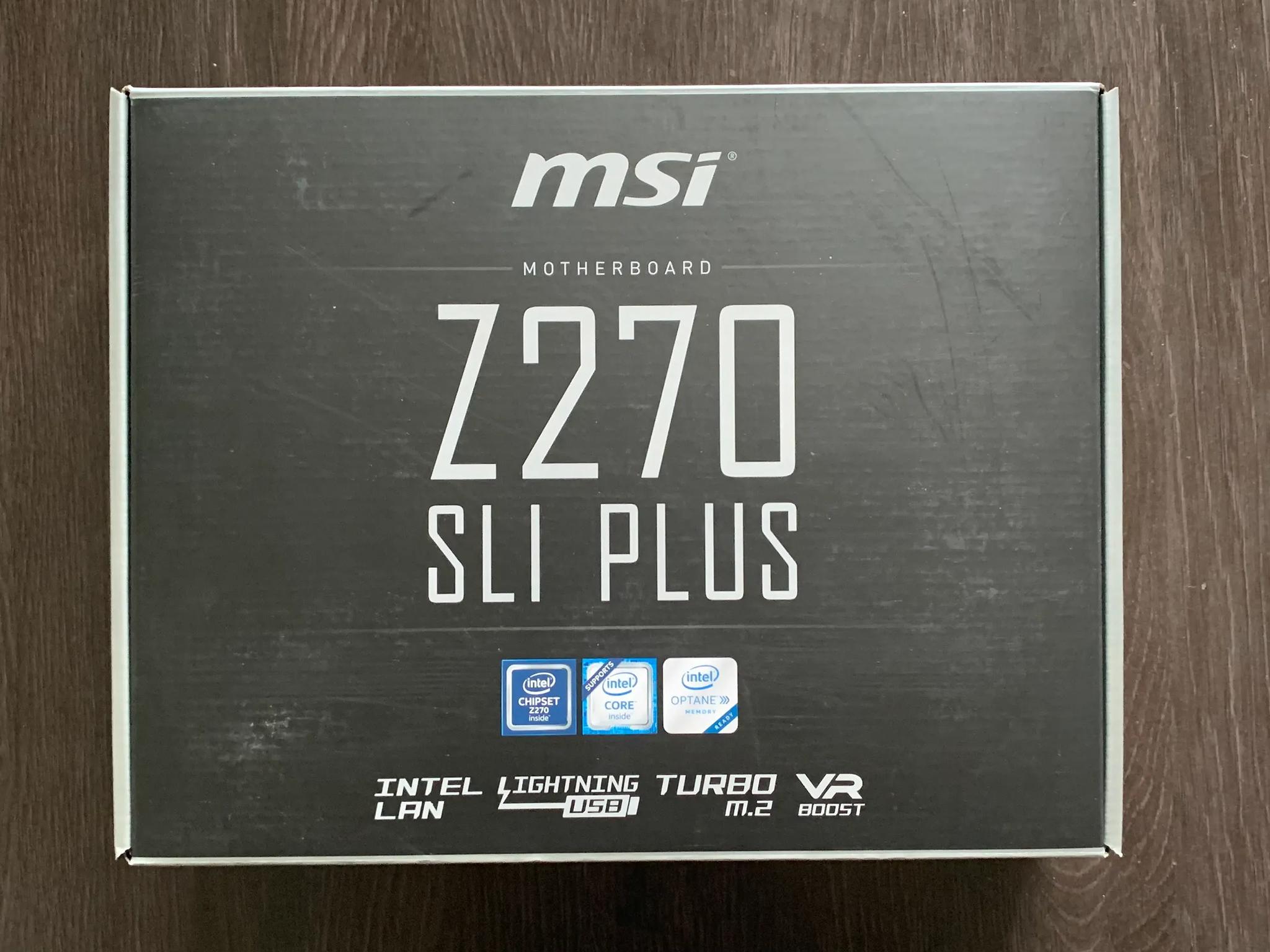 MSI Z270 SLI PLUS ATX LGA1151 Motherboard (USED with original box)
