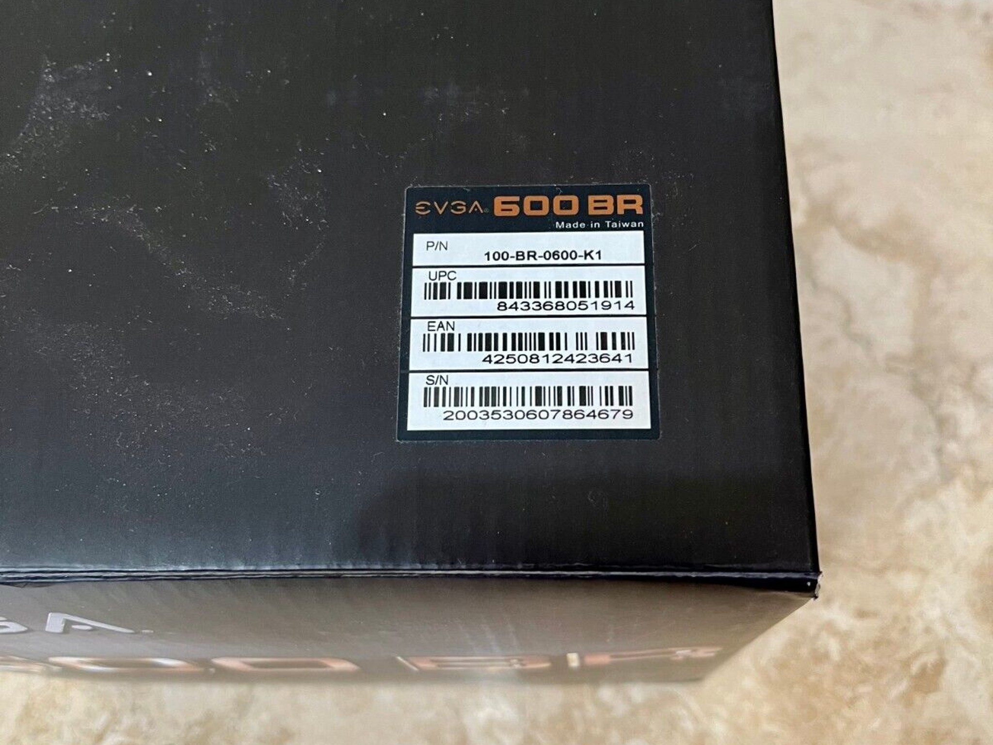 EVGA 600 BR, 80+ BRONZE 600W Power Supply