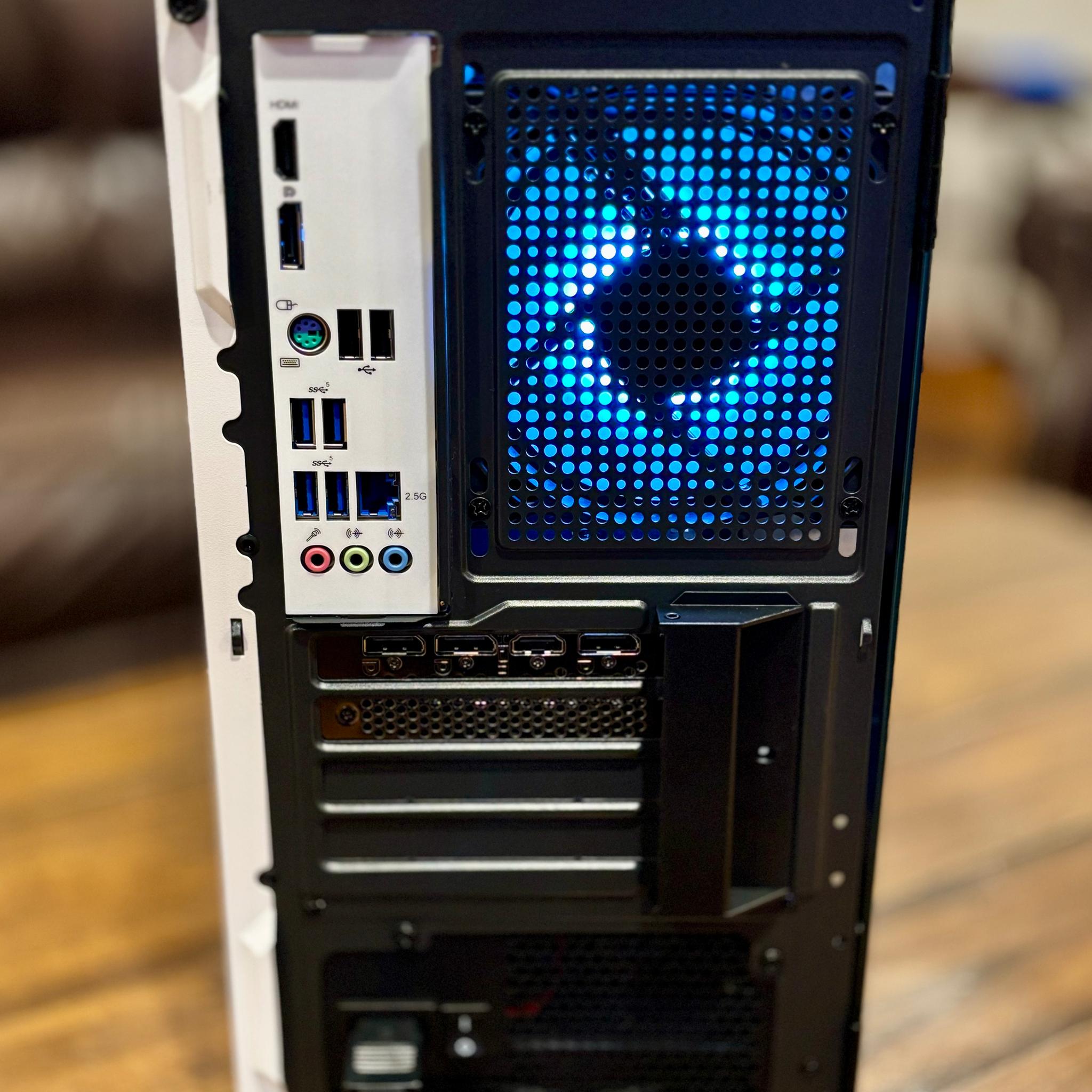 White Gaming PC 1440p/ 1080p 100+ FPS WARZONE & FORTNITE Micro-ATX Mid Tower (Built in RGB Lighting)