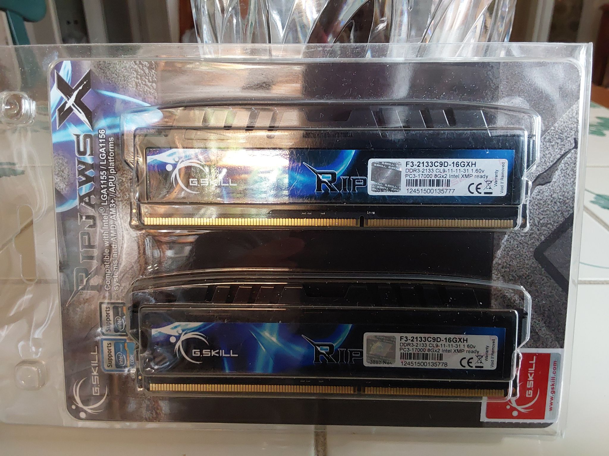 NEW G.SKILL Ripjaws X Series 16GB (2 x 8GB) 240-Pin DDR3 2133 (PC3 17000) Desktop Memory