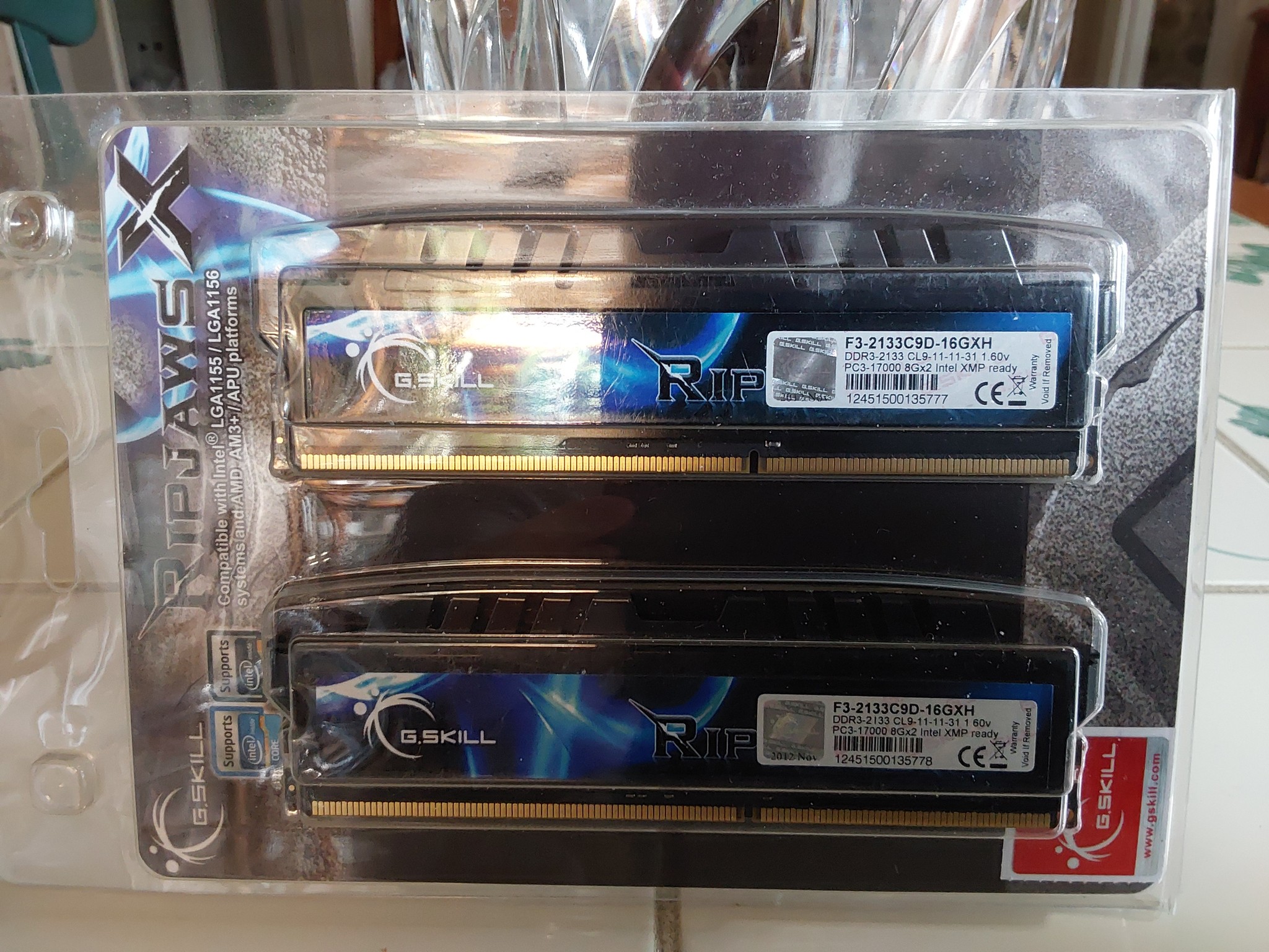 NEW G.SKILL Ripjaws X Series 16GB (2 x 8GB) 240-Pin DDR3 2133 (PC3 17000) Desktop Memory