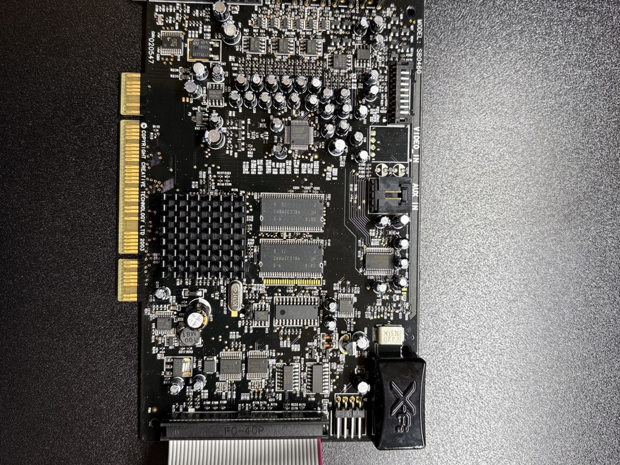 SOLD! Creative Labs Sound Blaster X-FI FATAL1TY Edition SB0460+SB0250